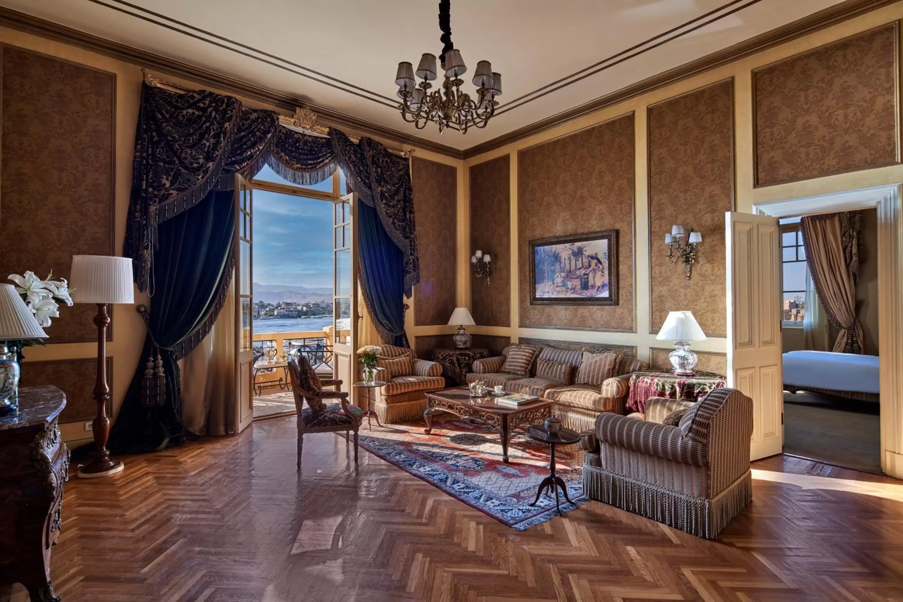 Living room, Seating Area in Sofitel Winter Palace Luxor