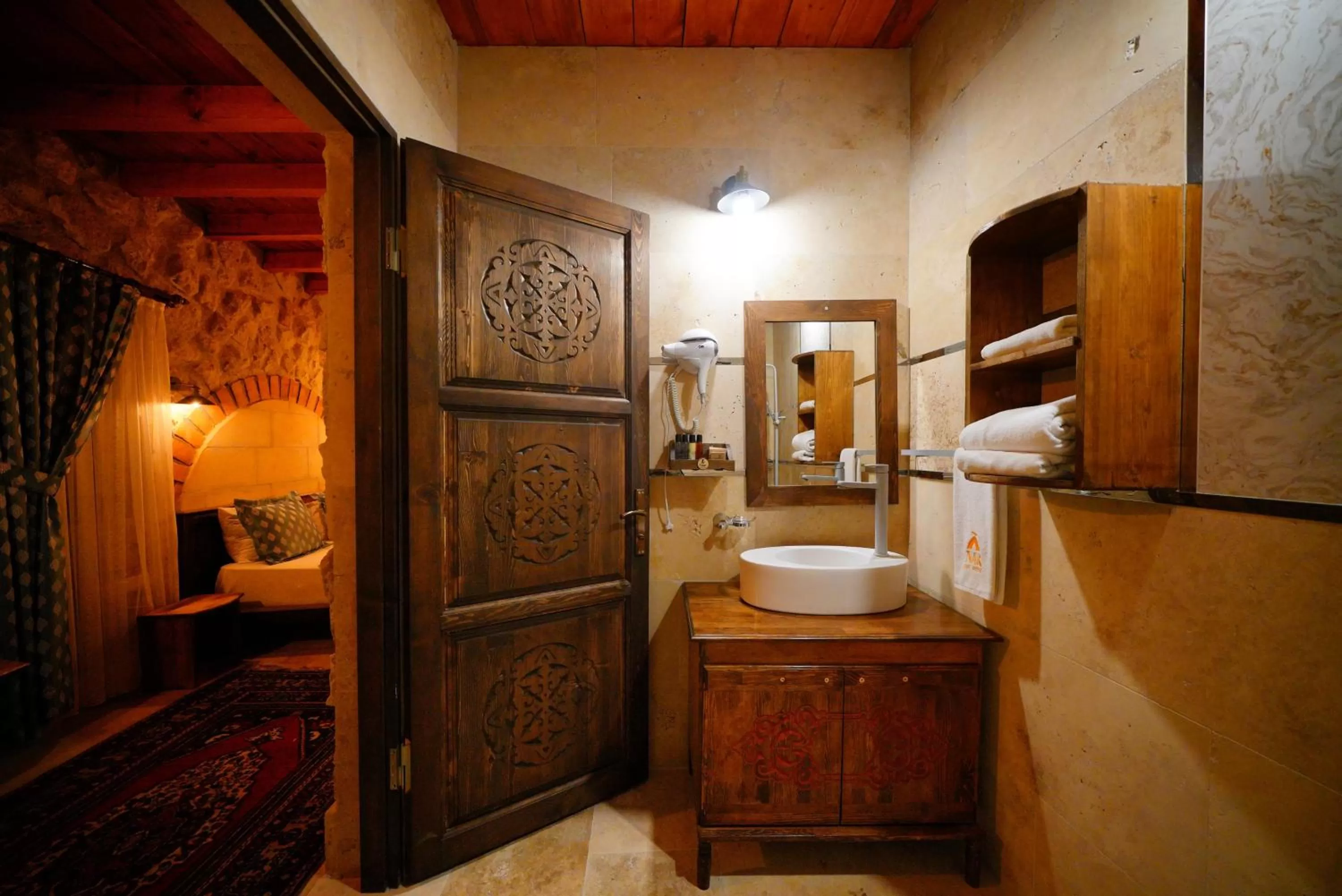 Bathroom in Cappadocia Nar Cave House & Swimming Pool
