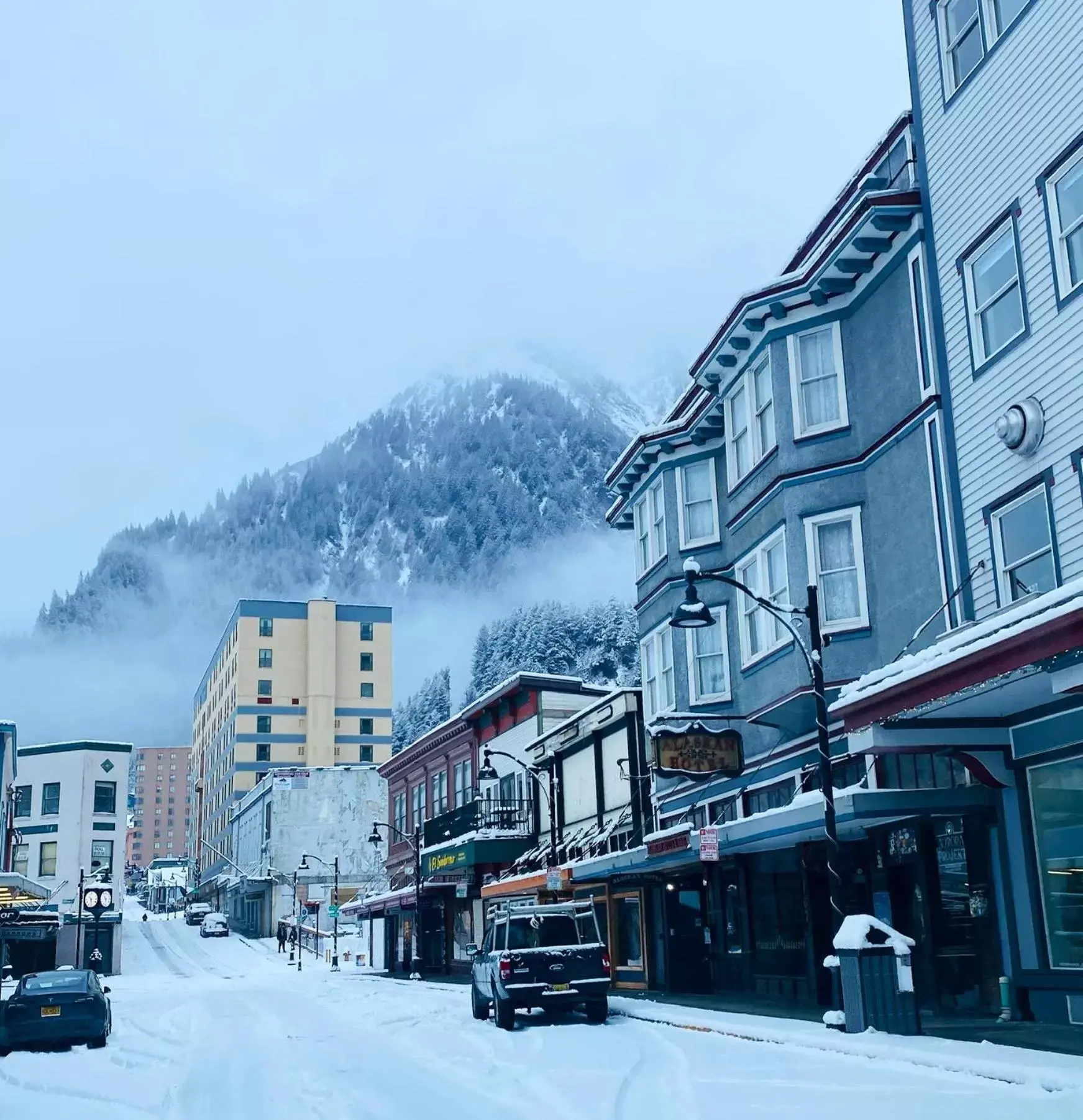 Property building, Winter in Alaskan Hotel and Bar
