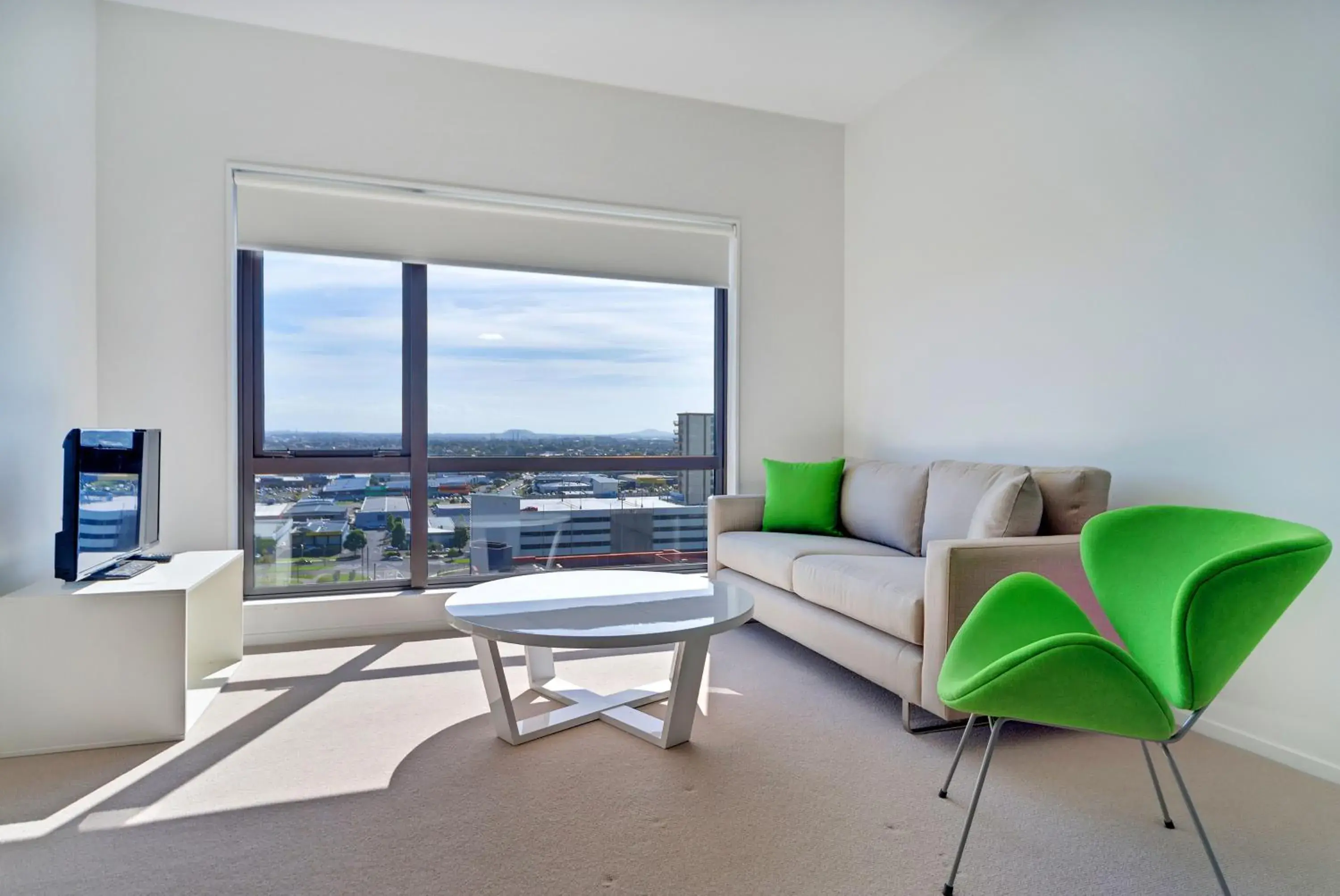 Living room in MCentral Apartments Manukau