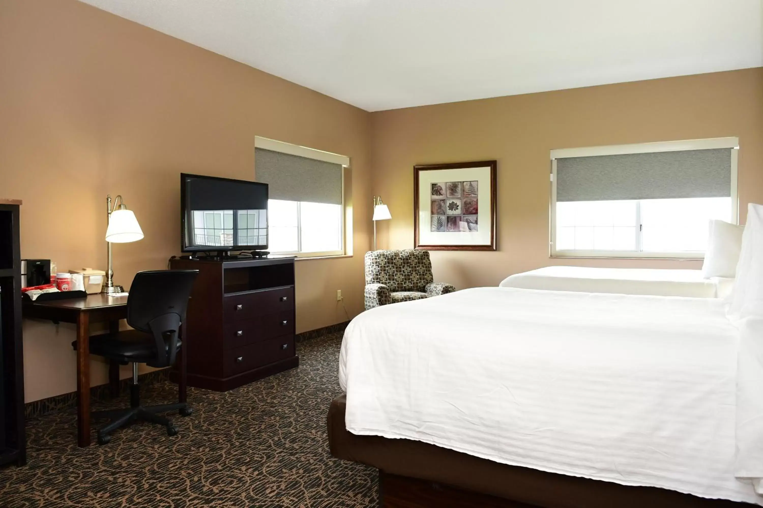 Bed in Cobblestone Inn & Suites - Denison | Majestic Hills