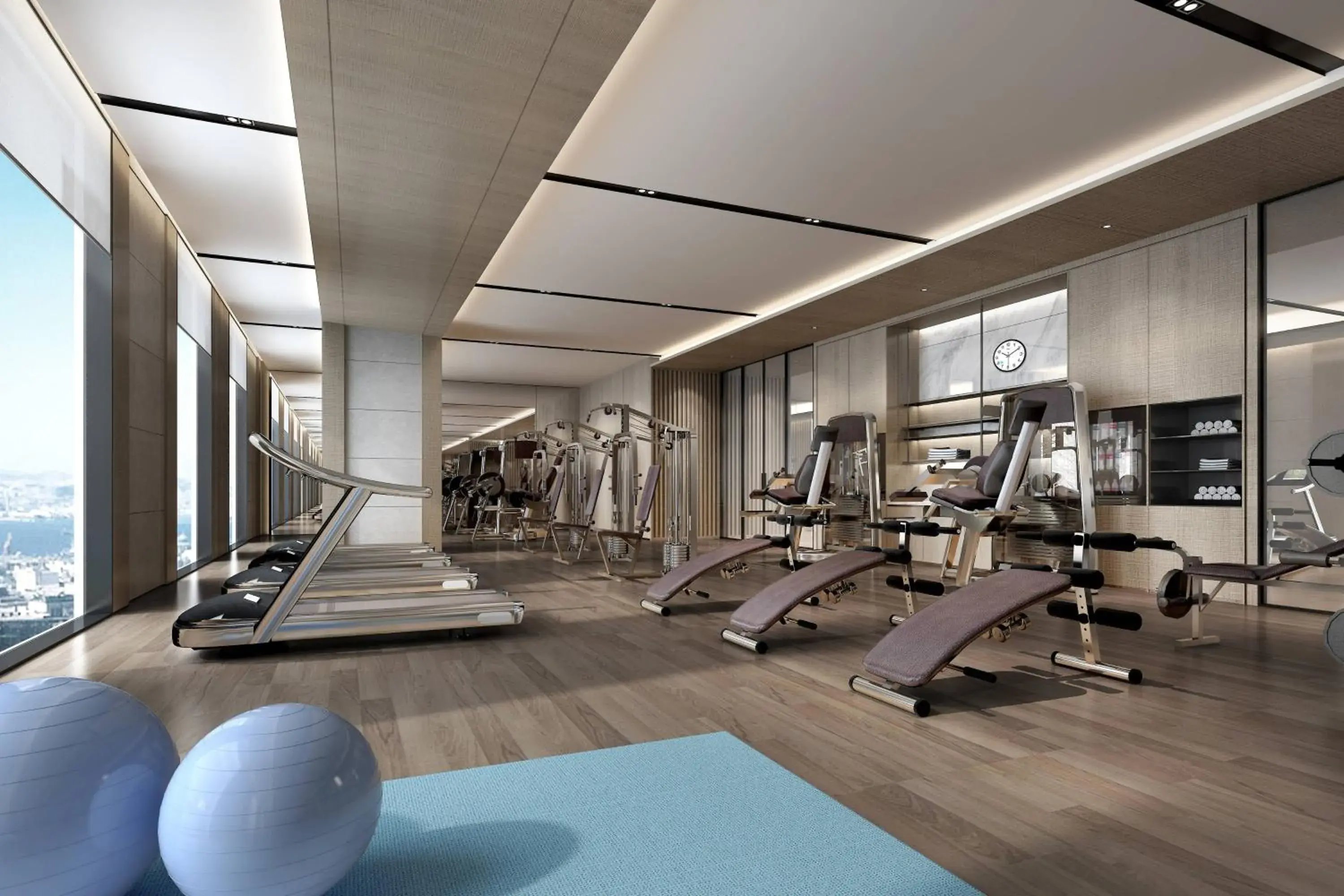 Fitness centre/facilities, Fitness Center/Facilities in Wuhan Marriott Hotel Hankou