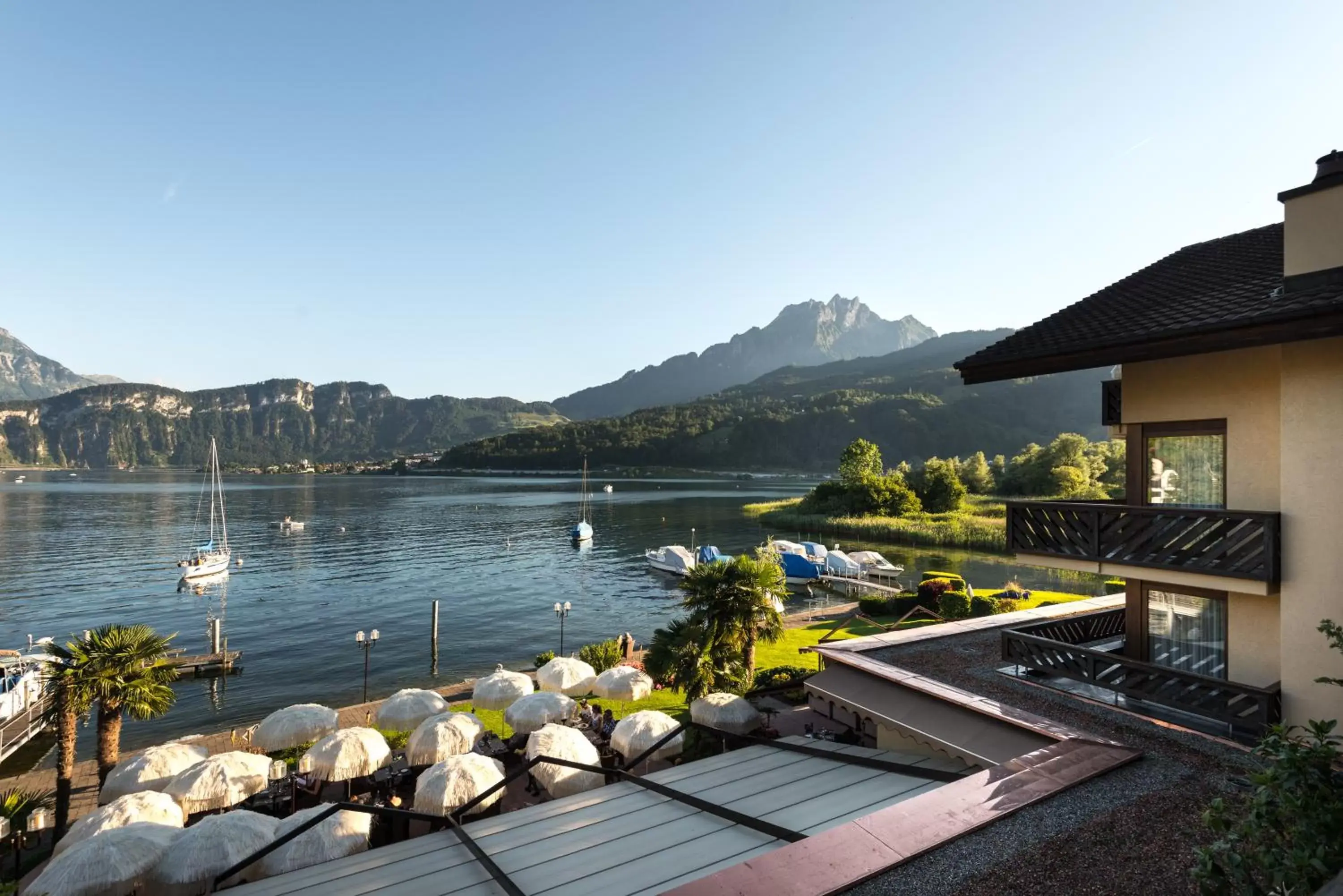 Lake view in Seehotel Sternen