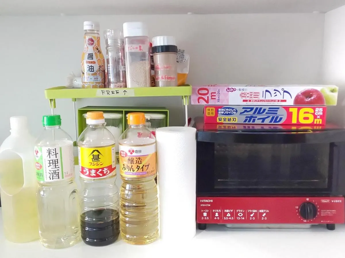 Kitchen or kitchenette in Fukuoka Guesthouse Little Asia Kokura