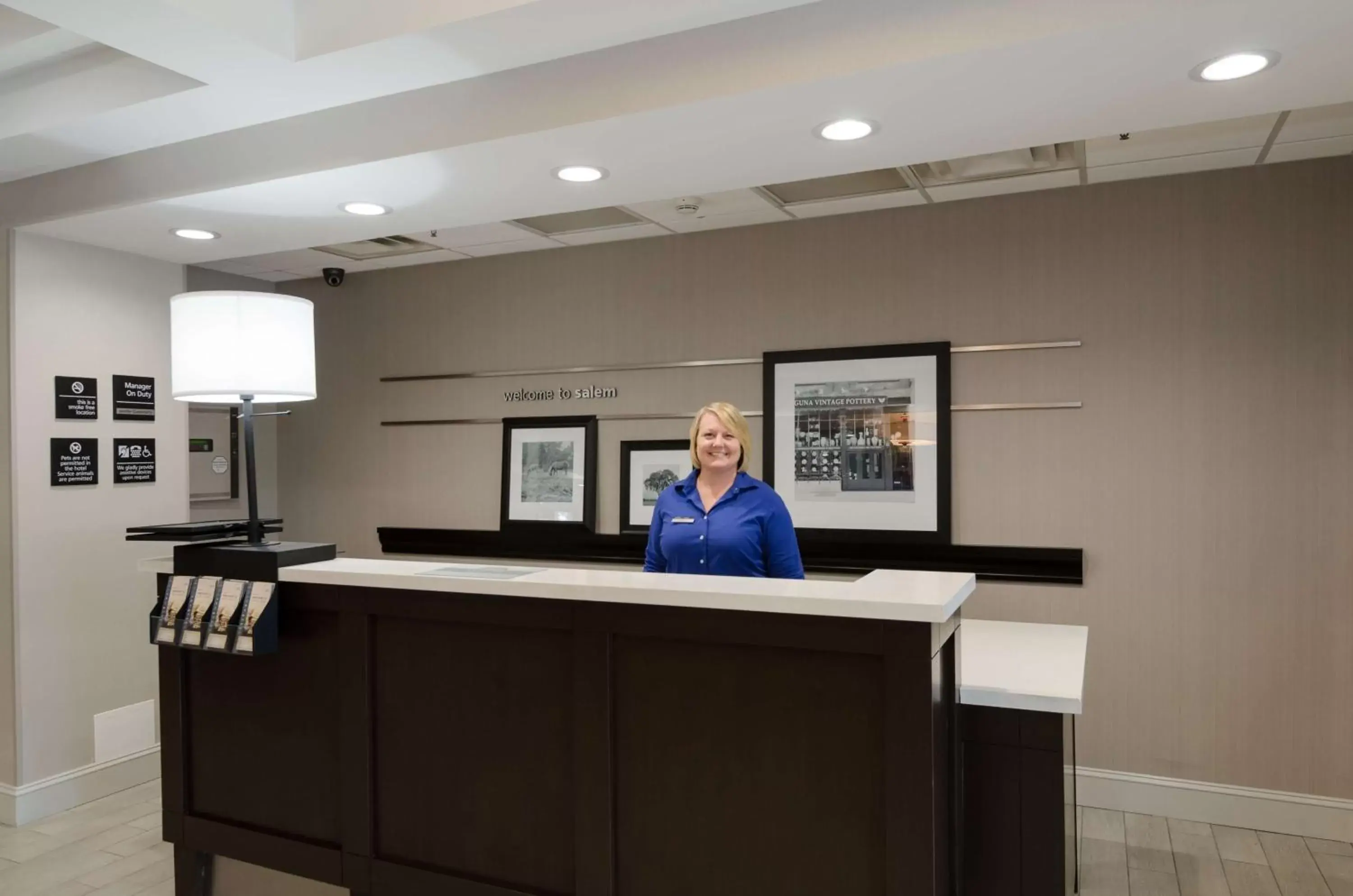 Lobby or reception in Hampton Inn Salem Lobby or reception in Hampton Inn Salem