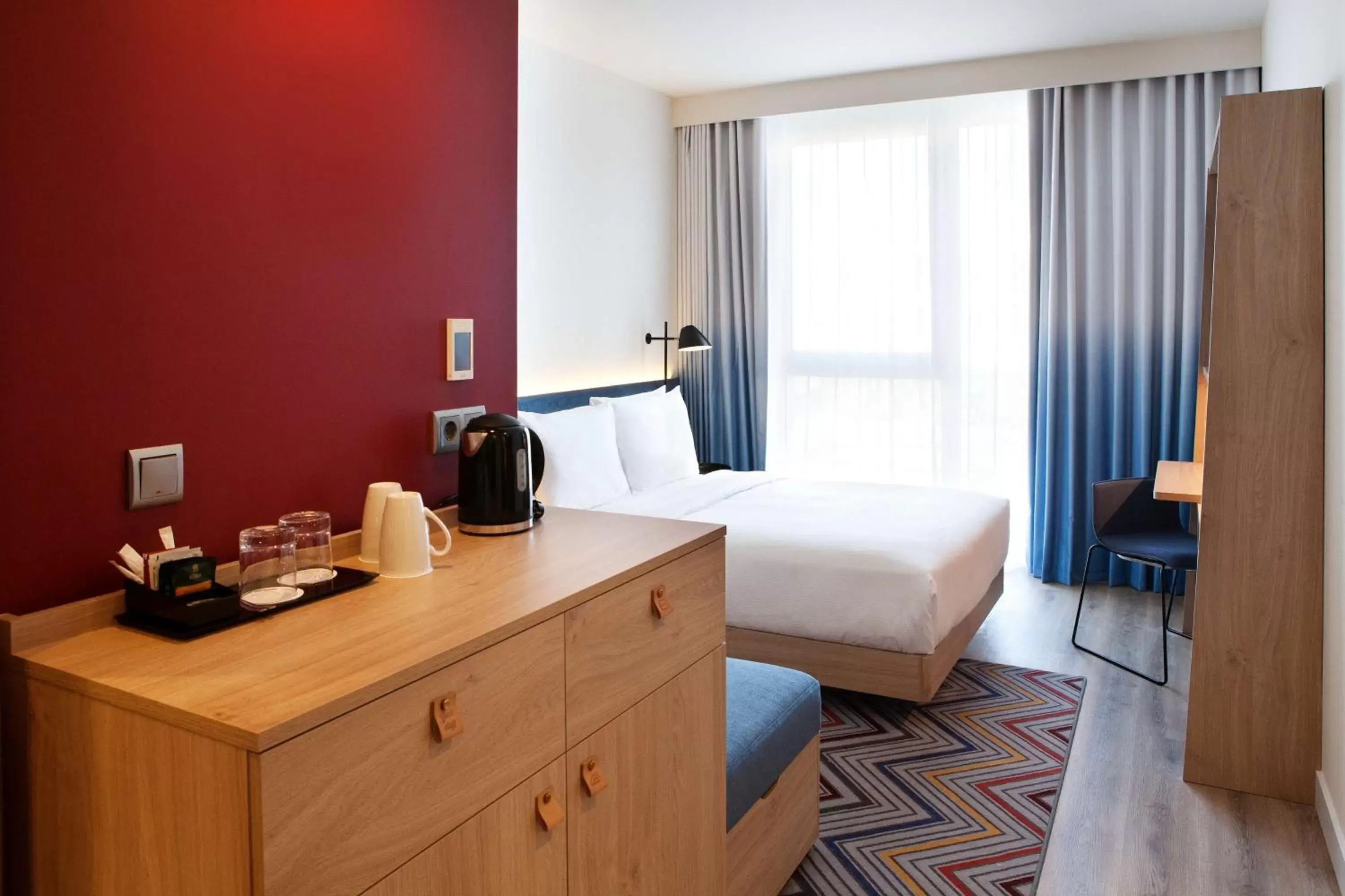 Bed in Hampton by Hilton Munich Airport South Bed in Hampton by Hilton Munich Airport South