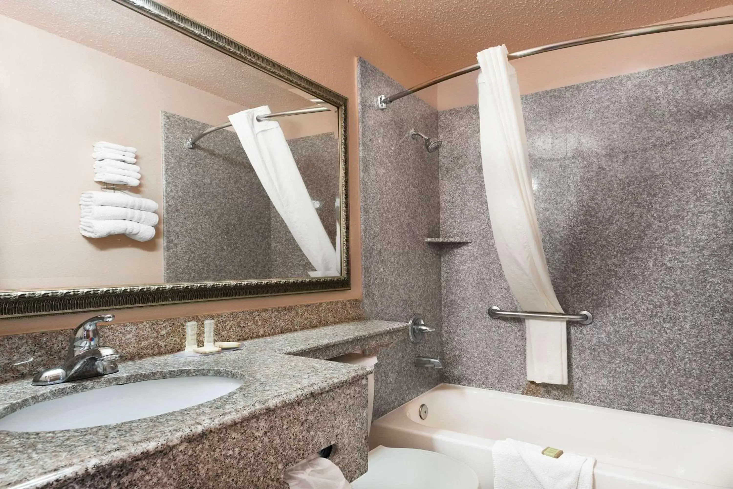 Bathroom in Super 8 by Wyndham San Antonio/I-35 North