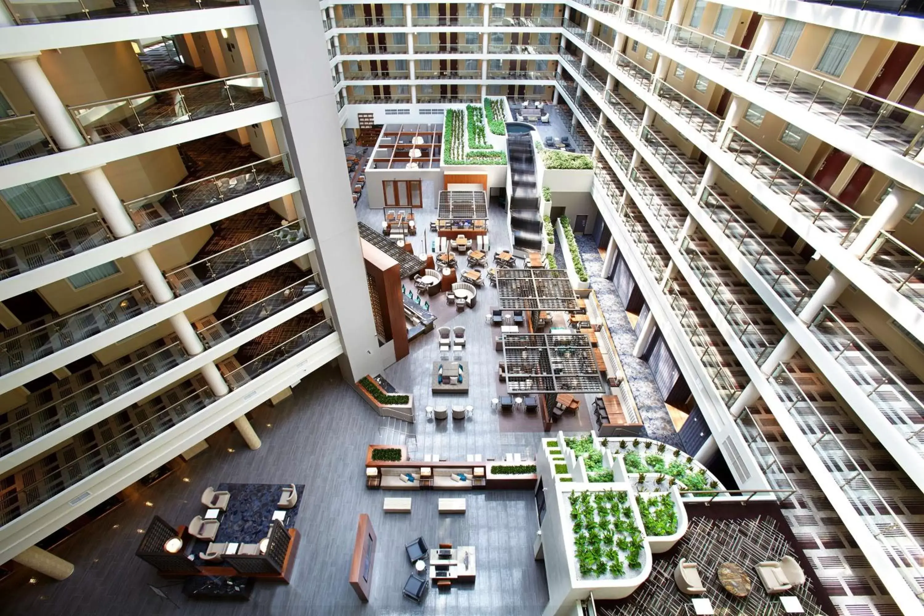 Lobby or reception, Bird's-eye View in Hilton Club The District Washington DC