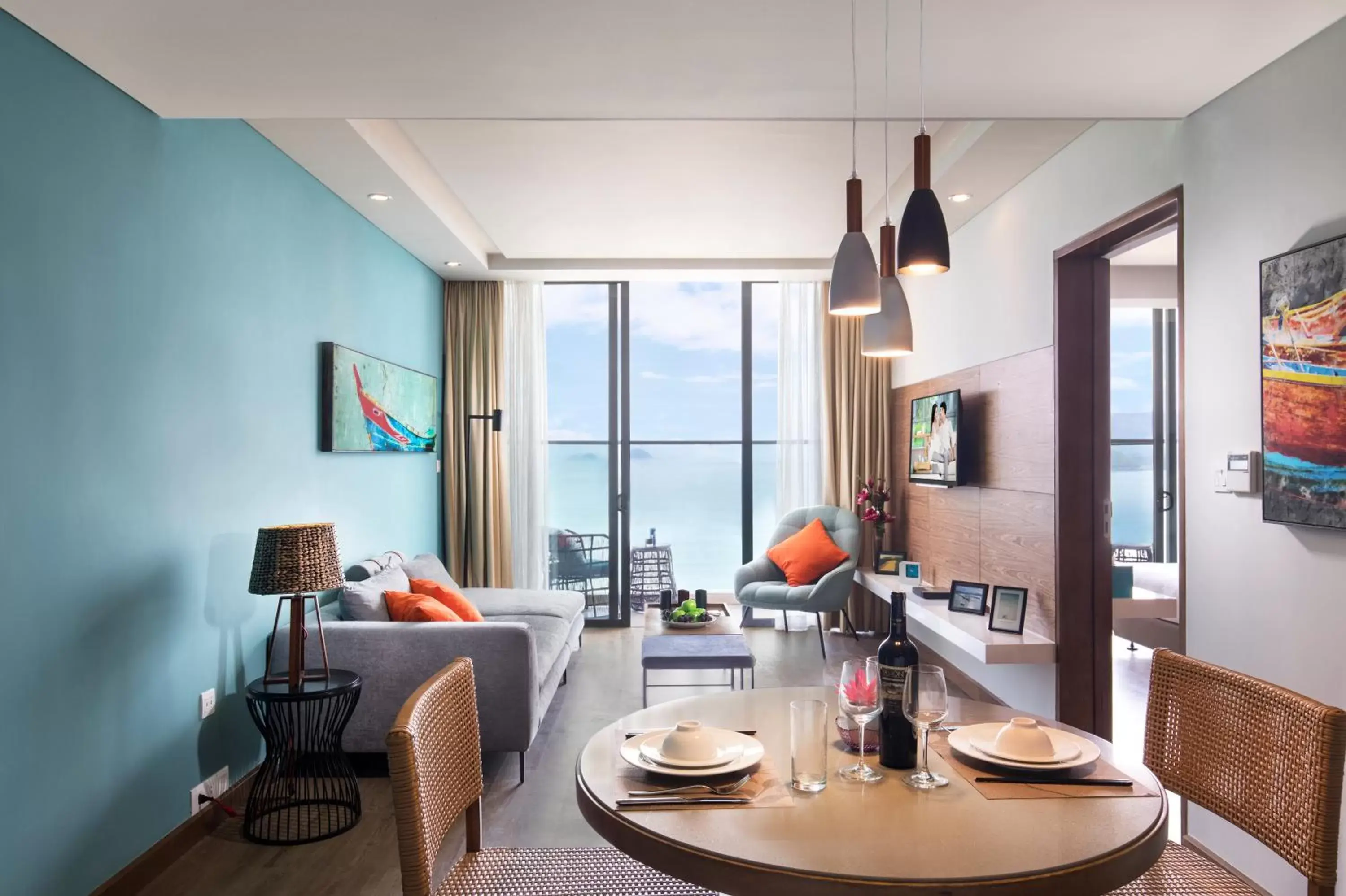 Living room in Citadines Bayfront Nha Trang