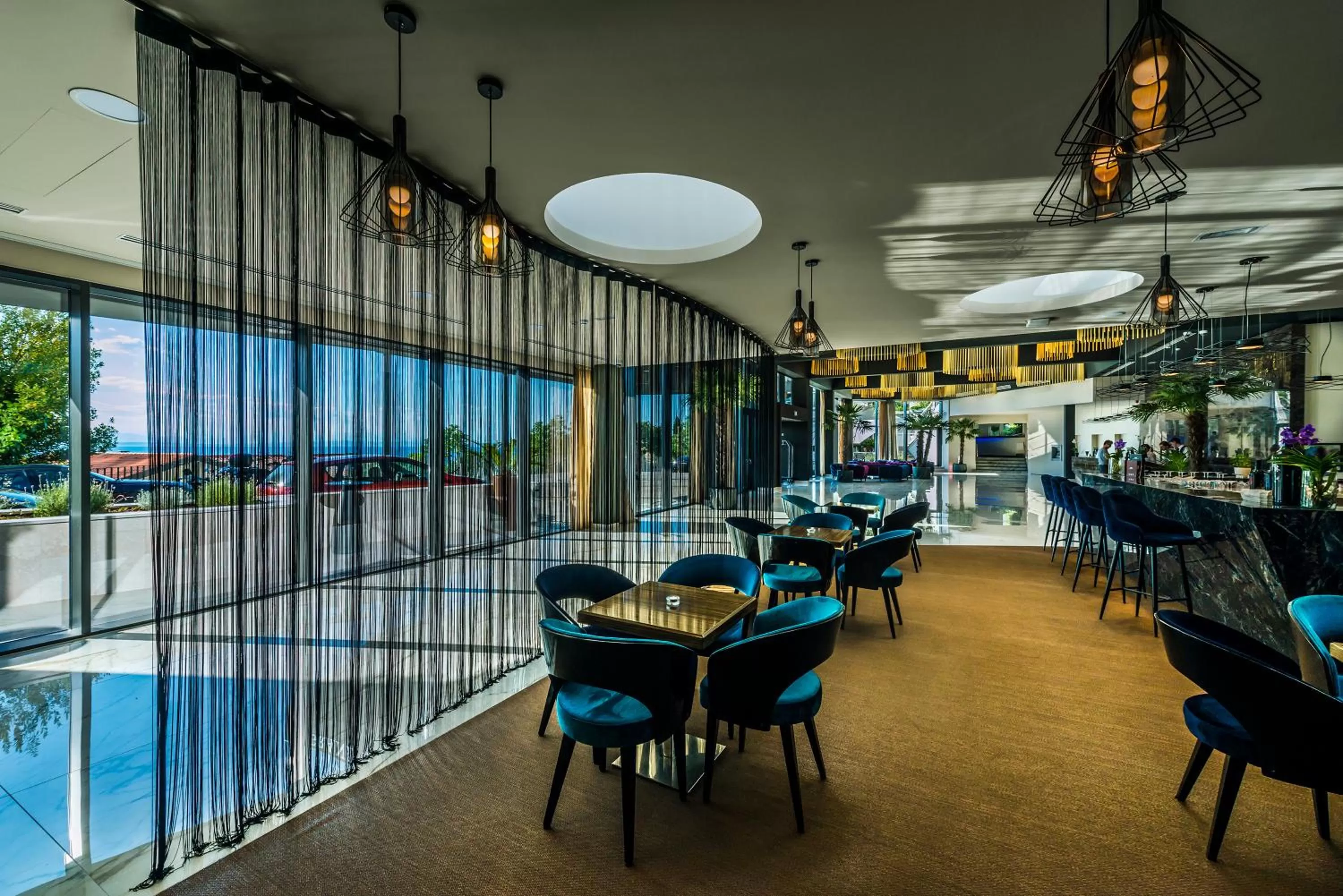 Communal lounge/ TV room in Grand Hotel Adriatic