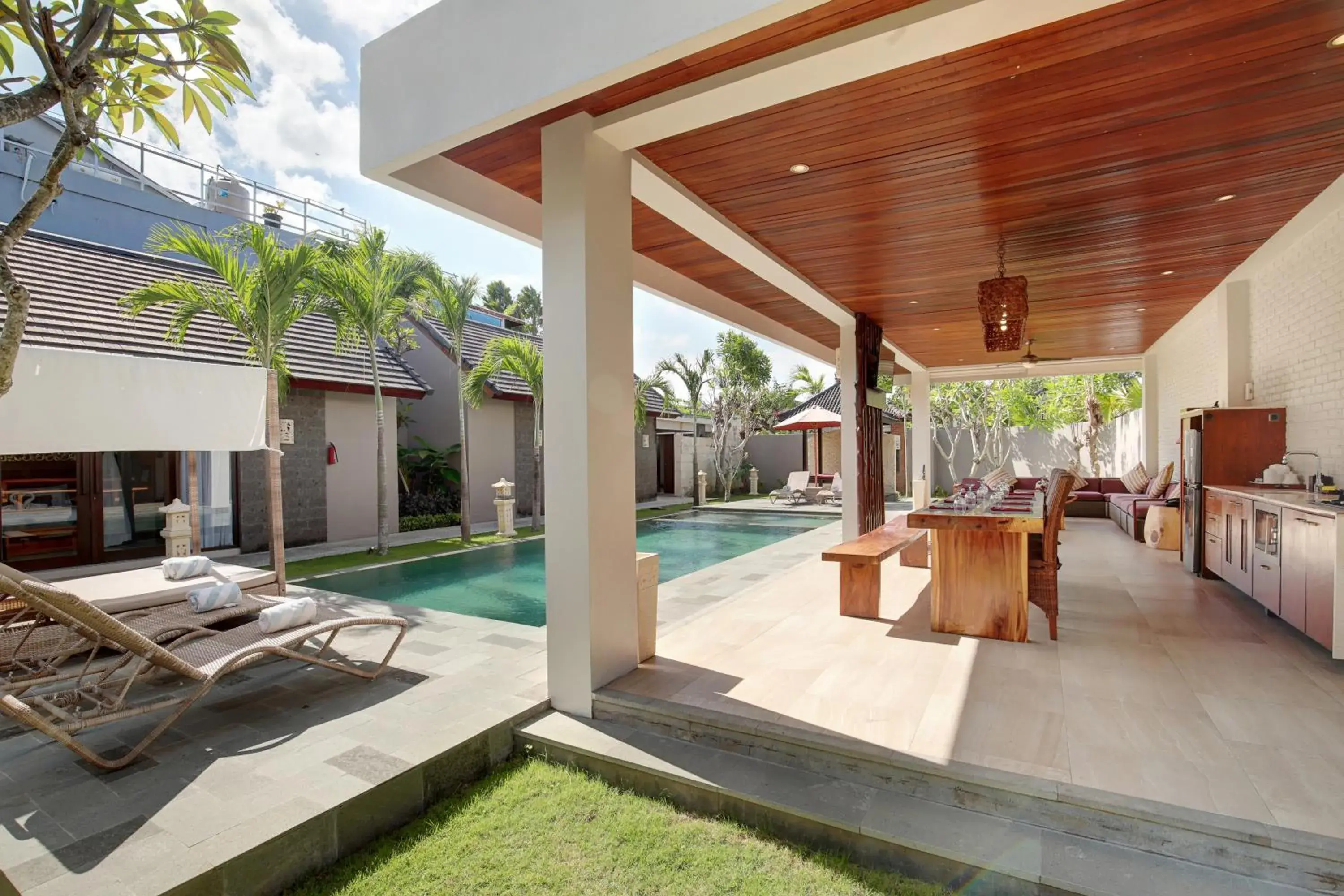 Living room, Swimming Pool in Lumbini Luxury Villas and Spa