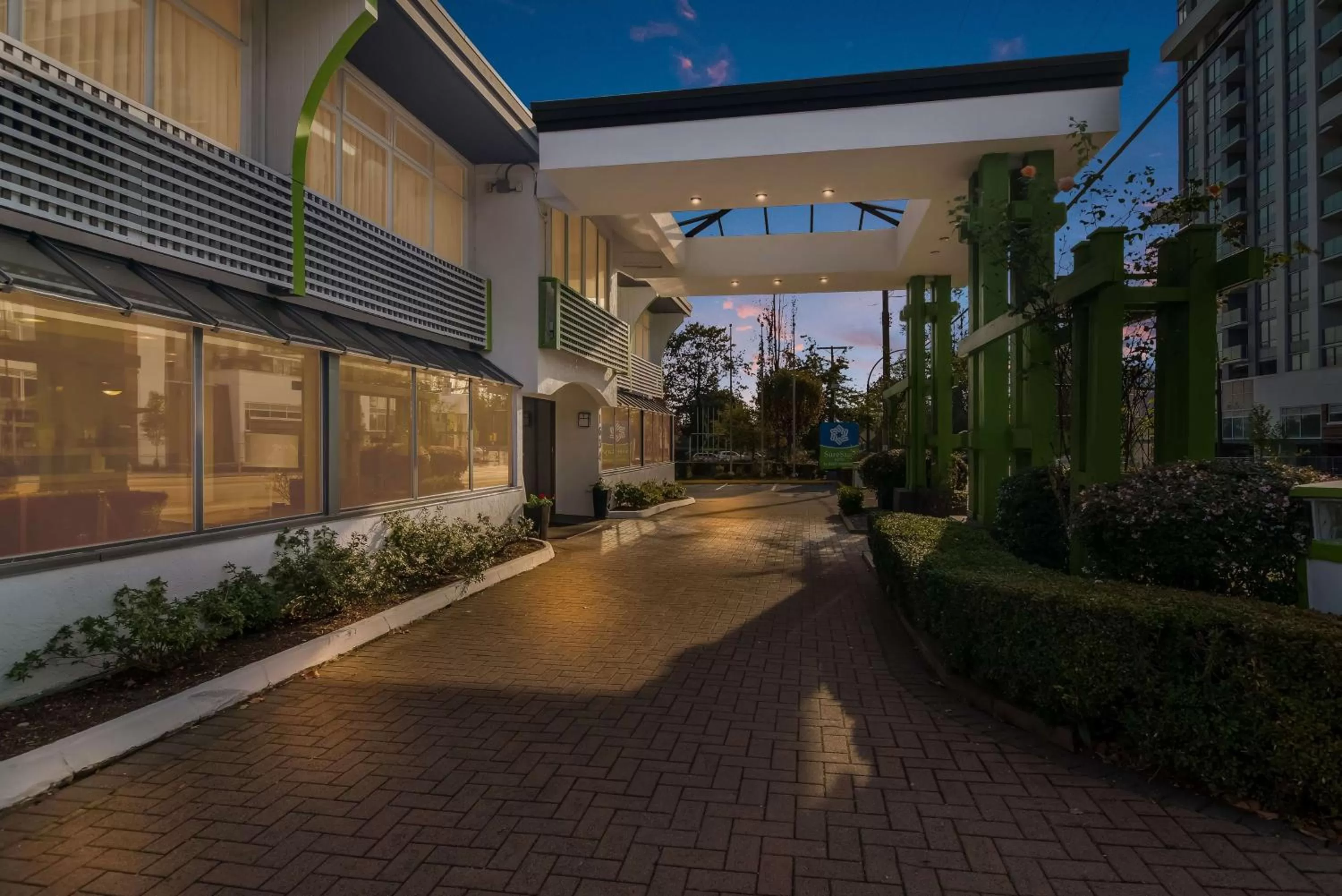 Property building in SureStay Hotel by Best Western North Vancouver Capilano