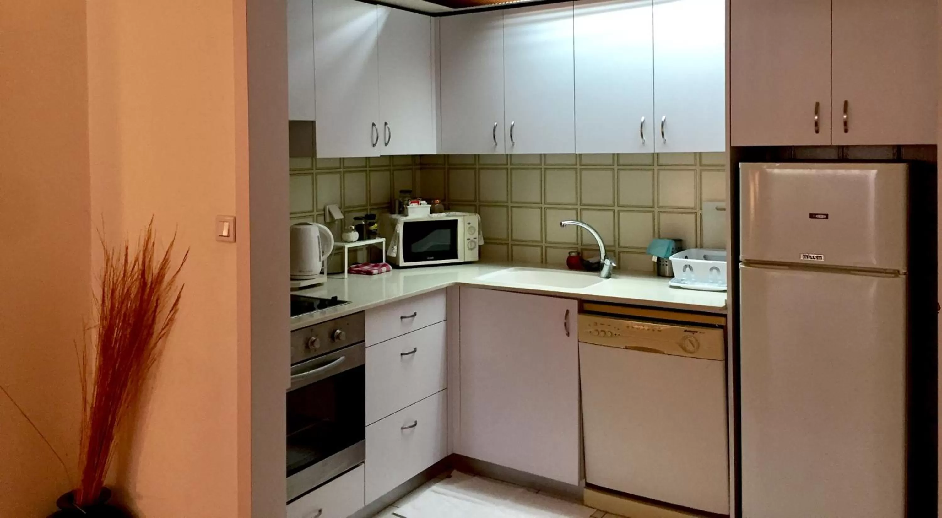 Kitchen or kitchenette in Raphael Apartments