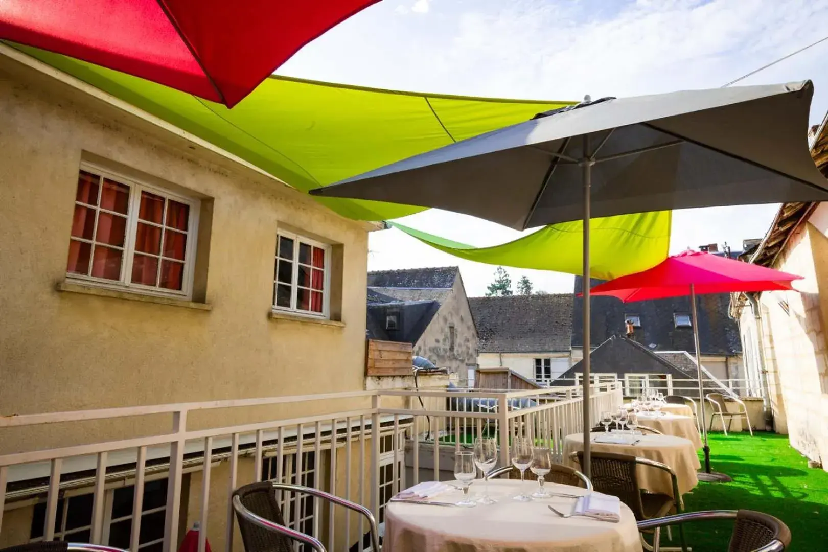 Balcony/Terrace in Hotel Les Trois Lys