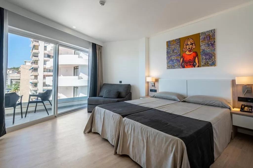 Bed in Hotel Mirador