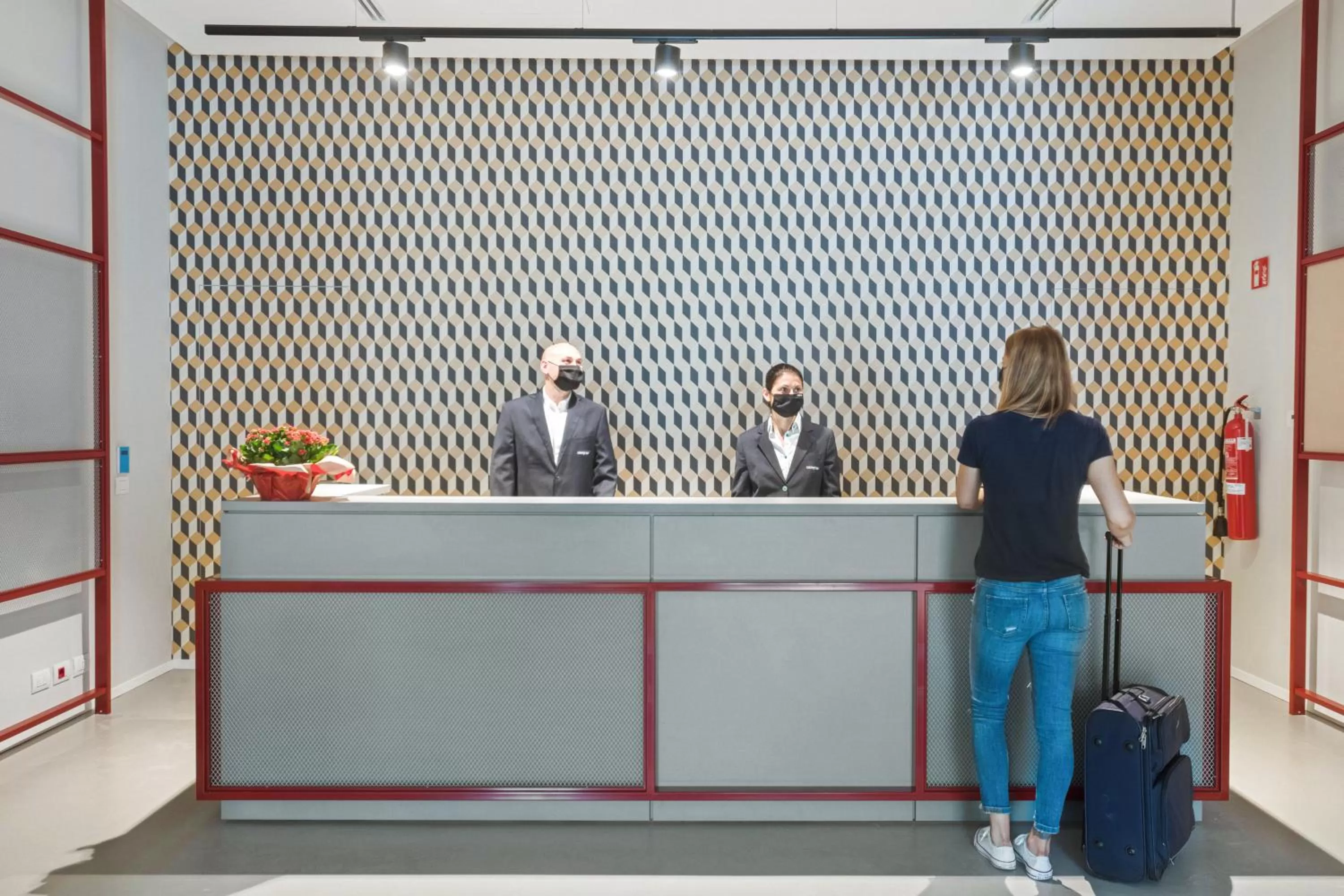 Lobby or reception in Camplus Bernini Casa per Ferie