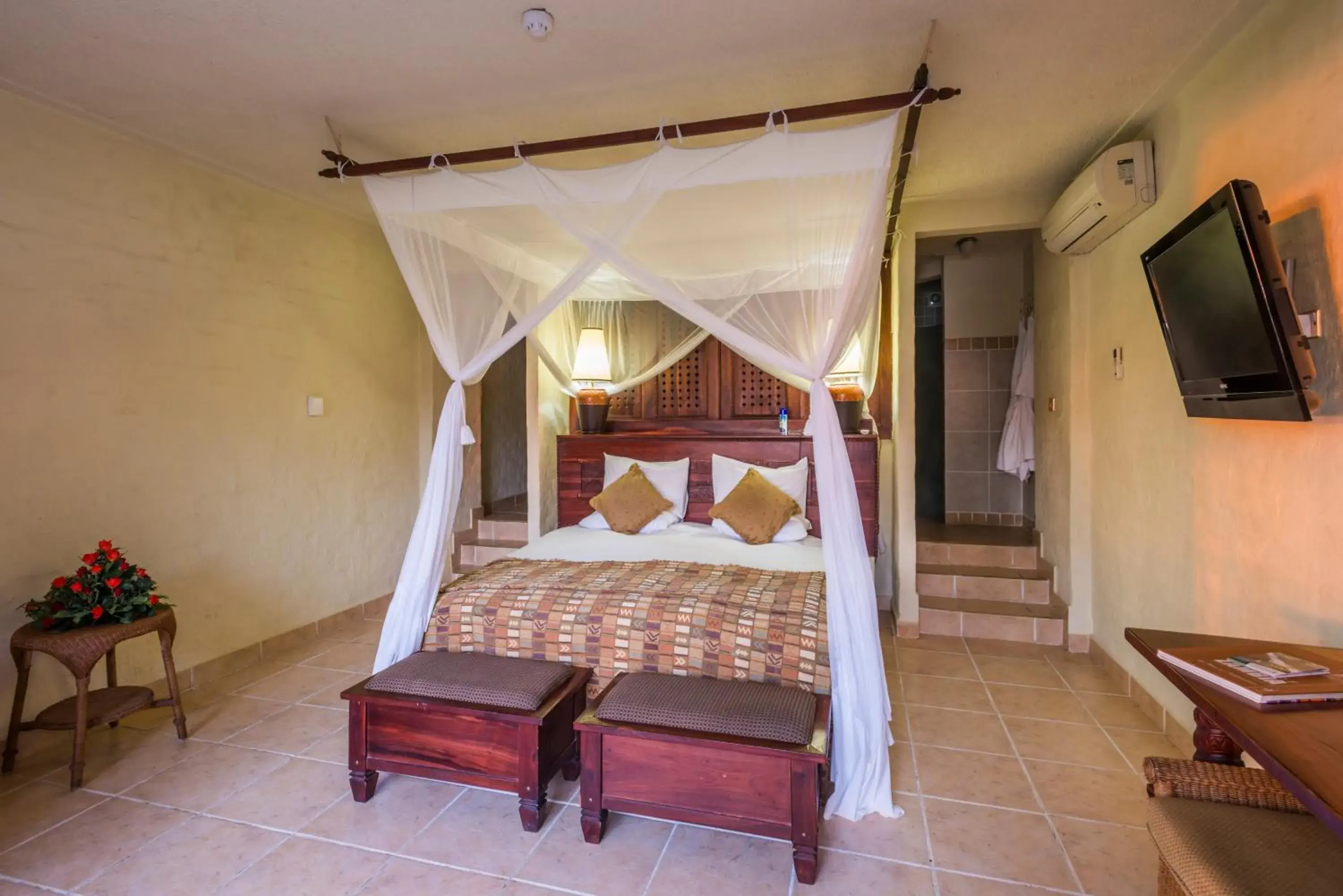 Bed in Aha The David Livingstone Safari Lodge & Spa