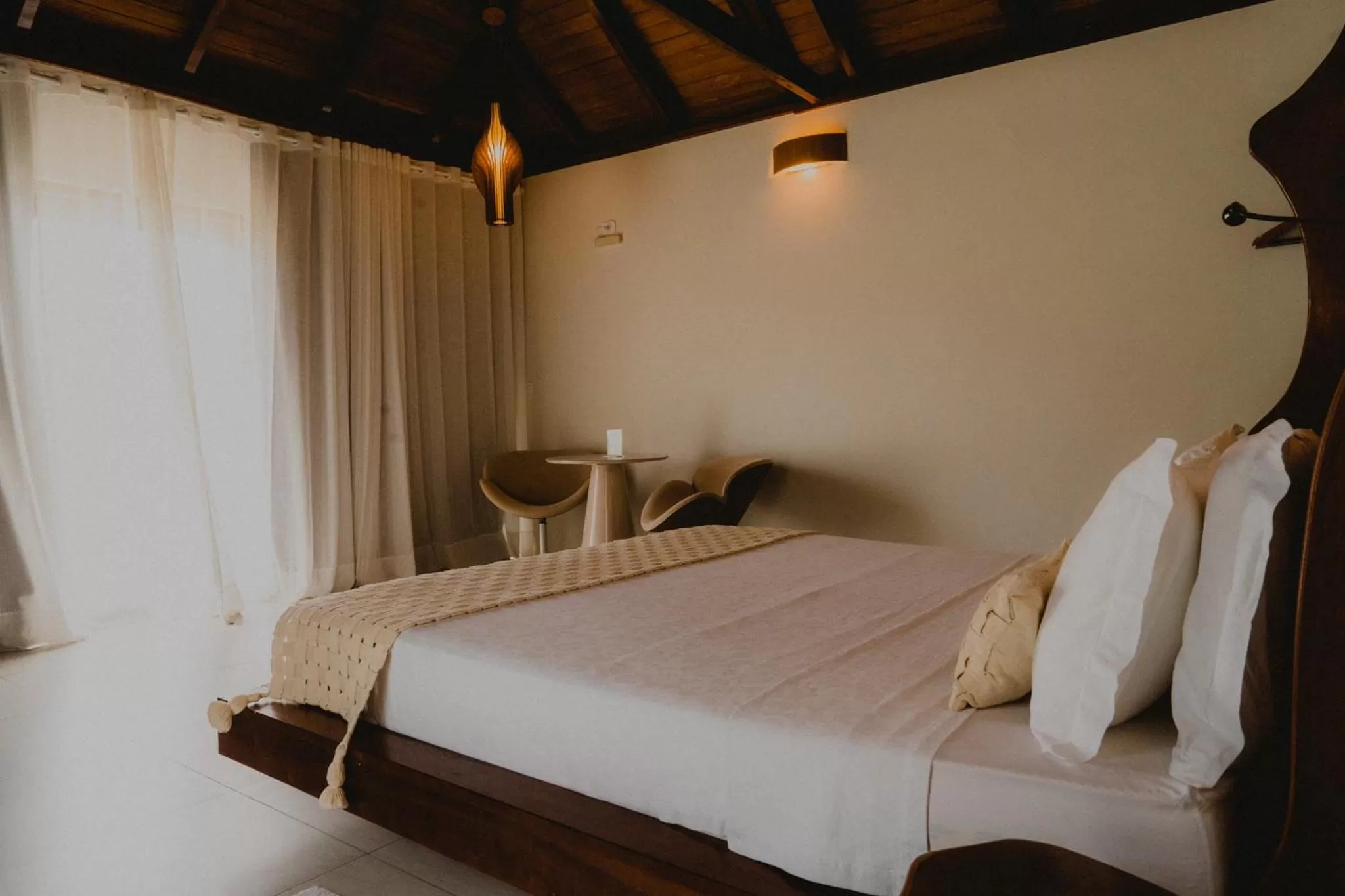 Bed in Pousada Rangai