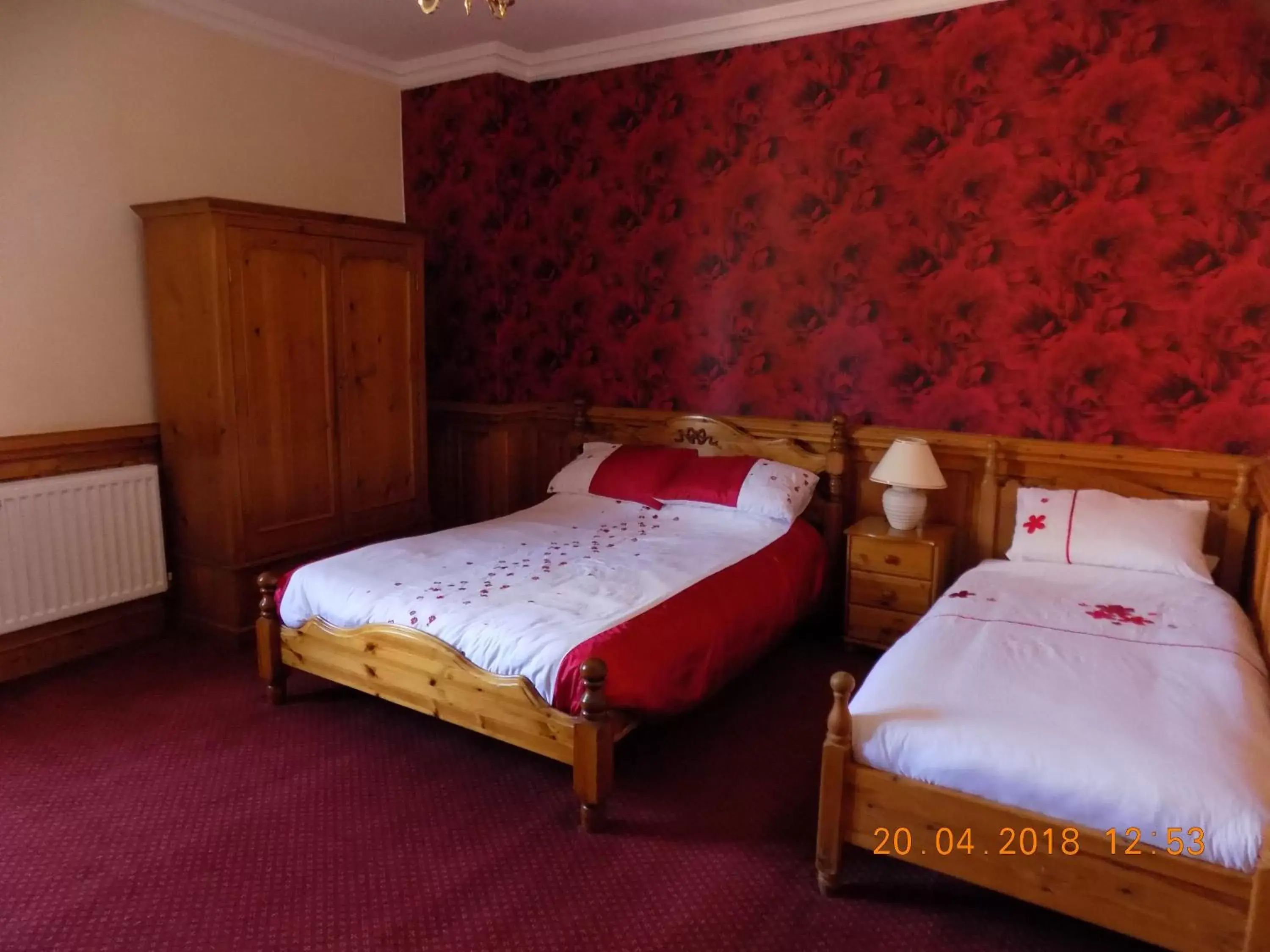 Bed in The Londesborough Arms bar with en-suite rooms