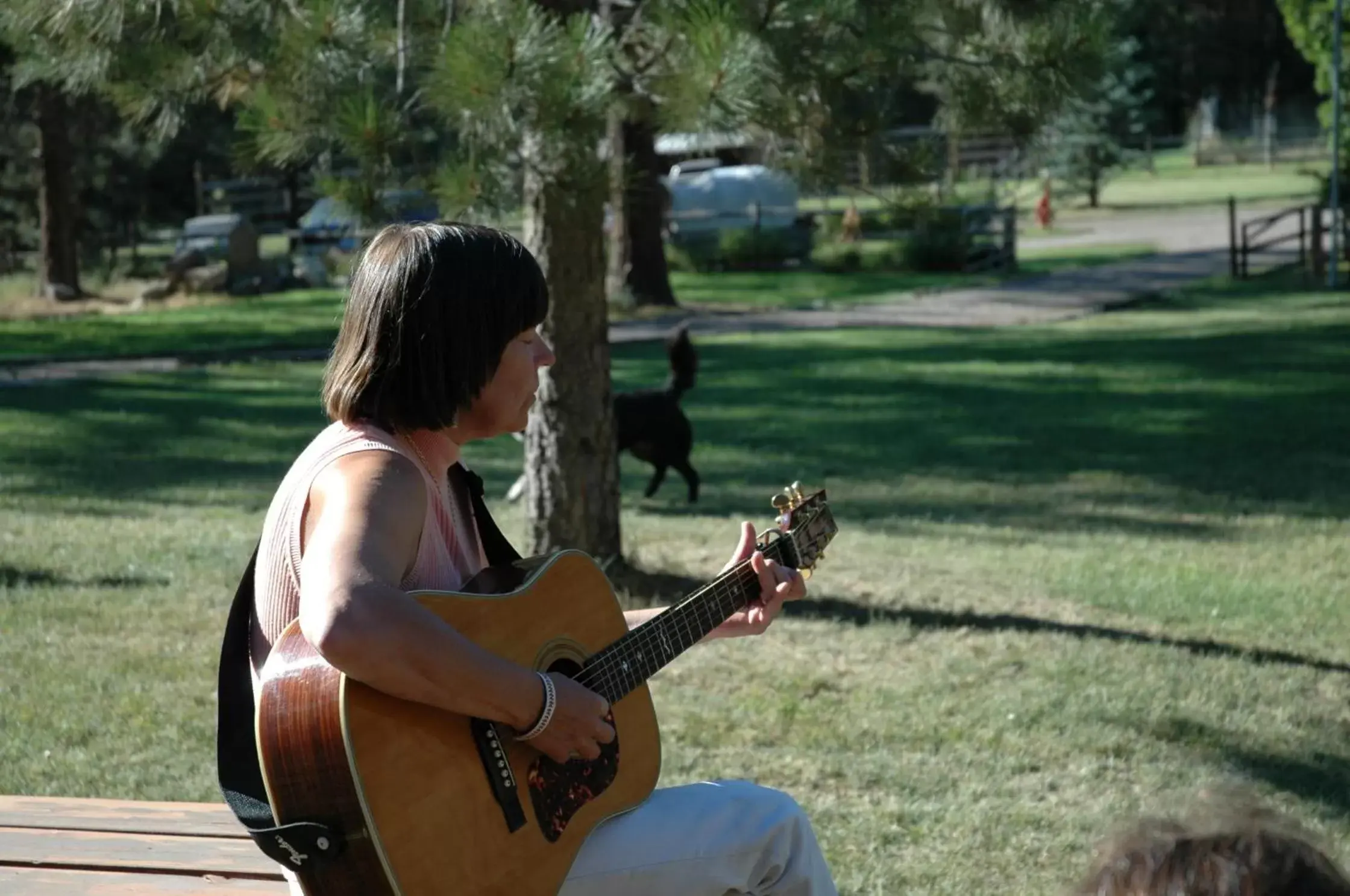 Evening entertainment in Lonesome Dove Ranch