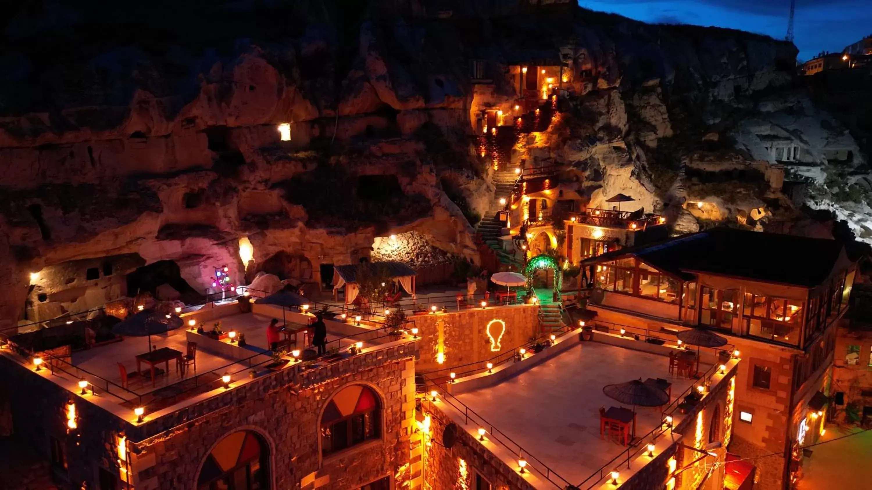 View (from property/room), Bird's-eye View in Cappadocia Nar Cave House & Hot Swimming Pool