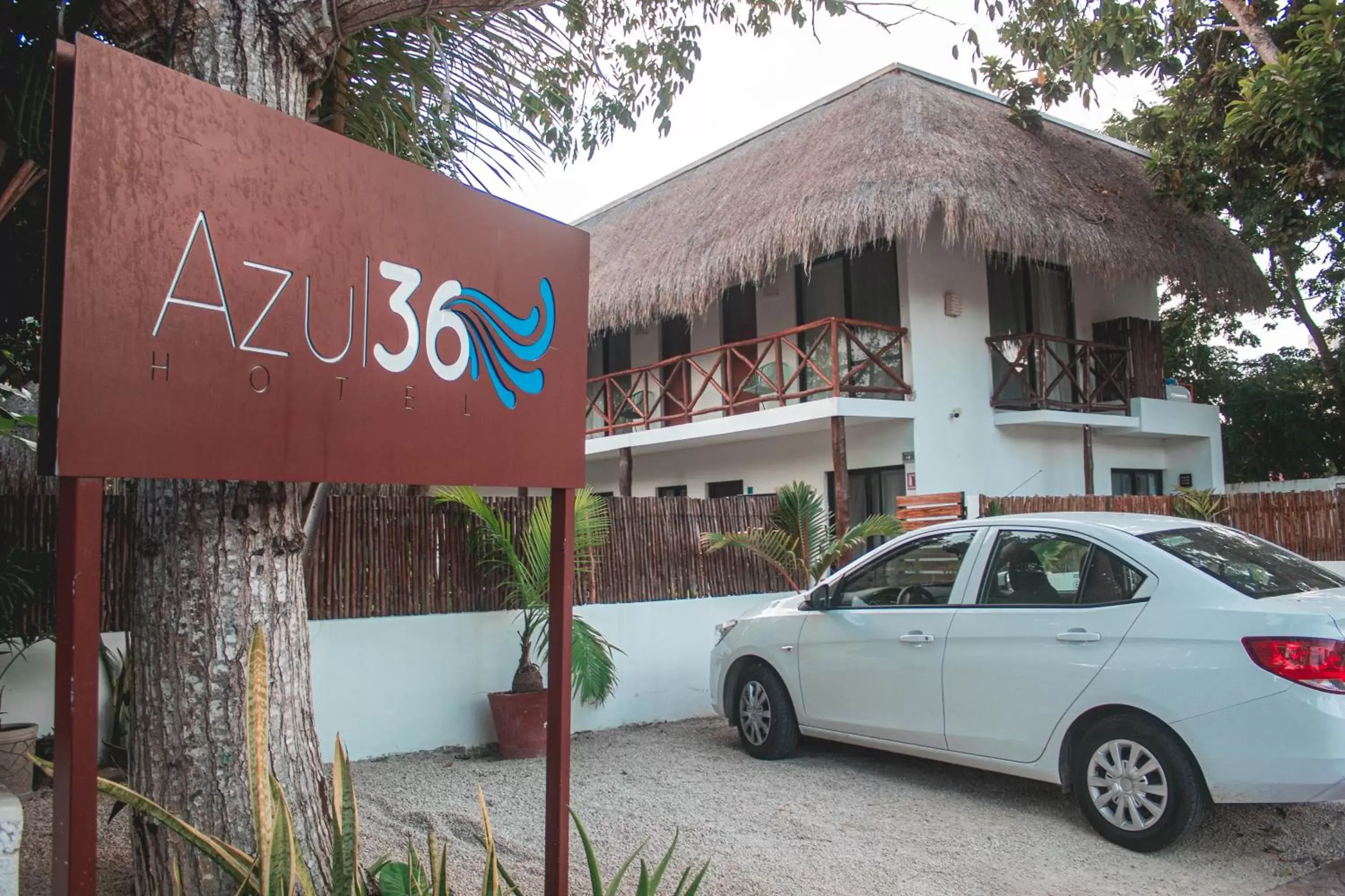 Parking, Property Building in Azul 36 Hotel