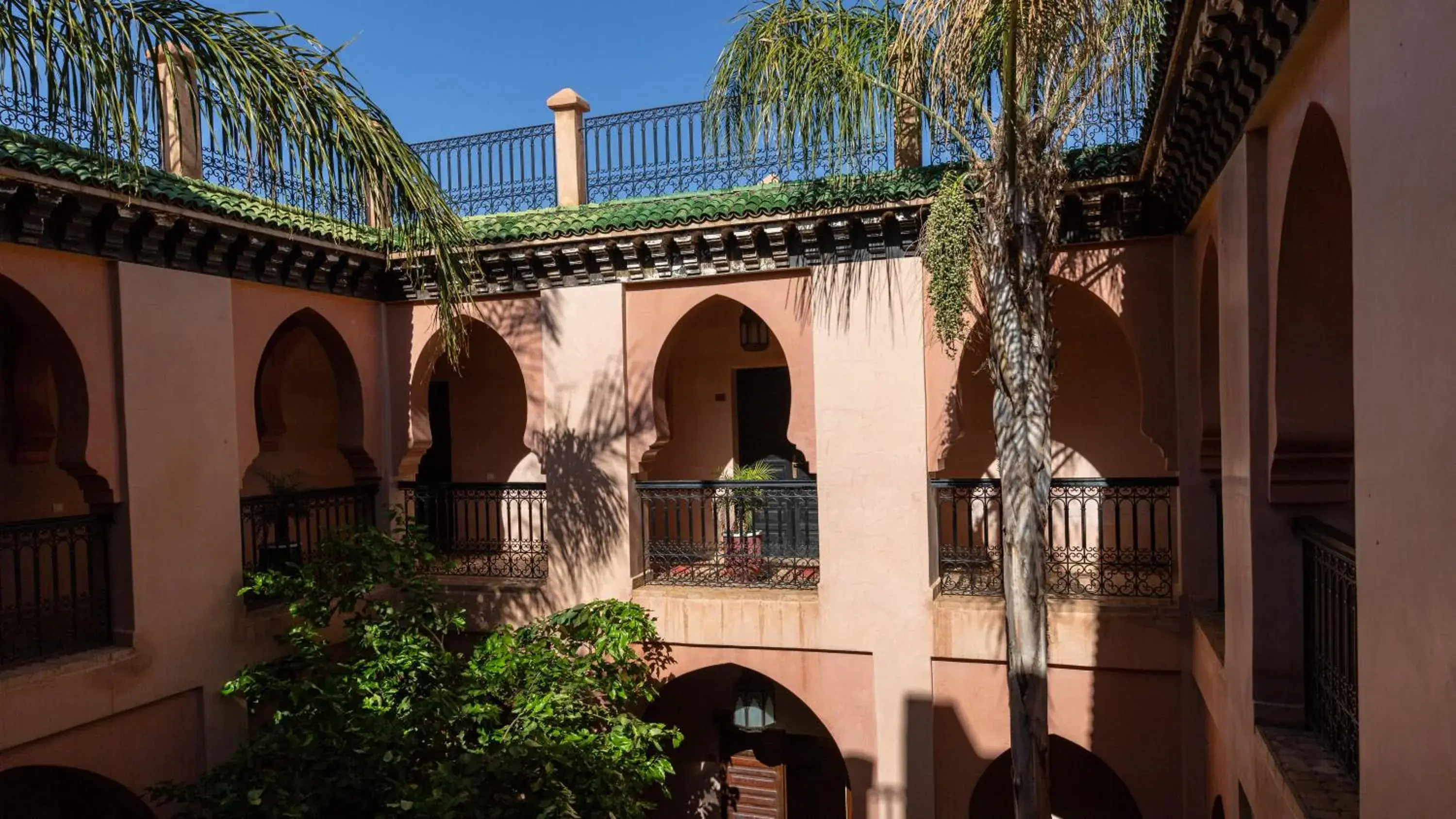 Inner courtyard view in L'OLIVERAIE DE L'ATLAS