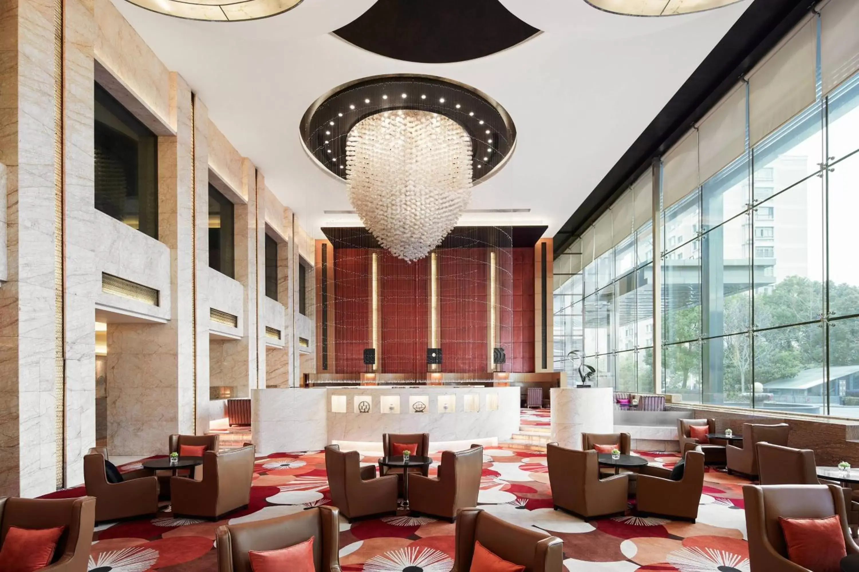 Lounge or bar, Restaurant/Places to Eat in Suzhou Marriott Hotel