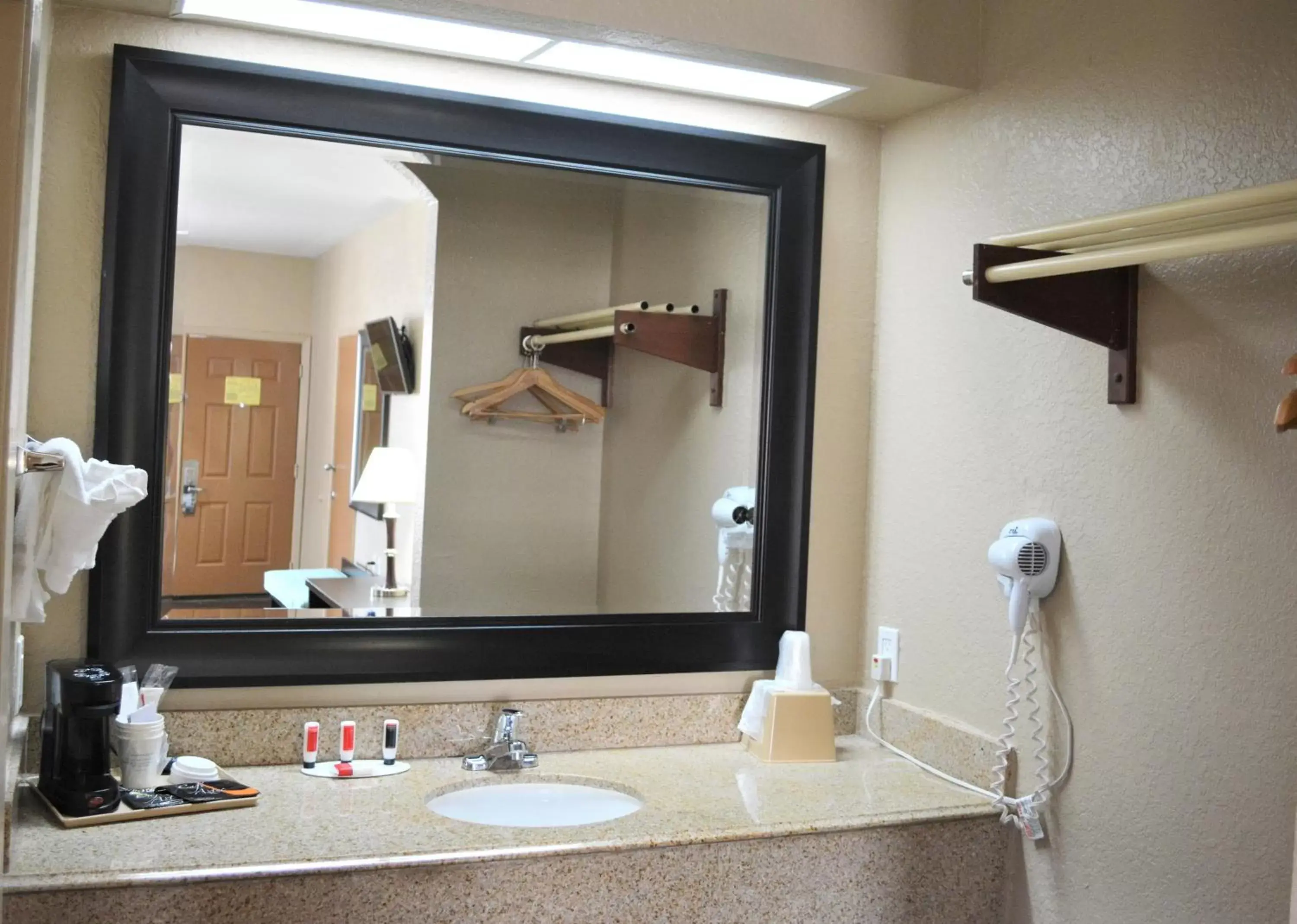 Bathroom in Super 8 by Wyndham Galveston