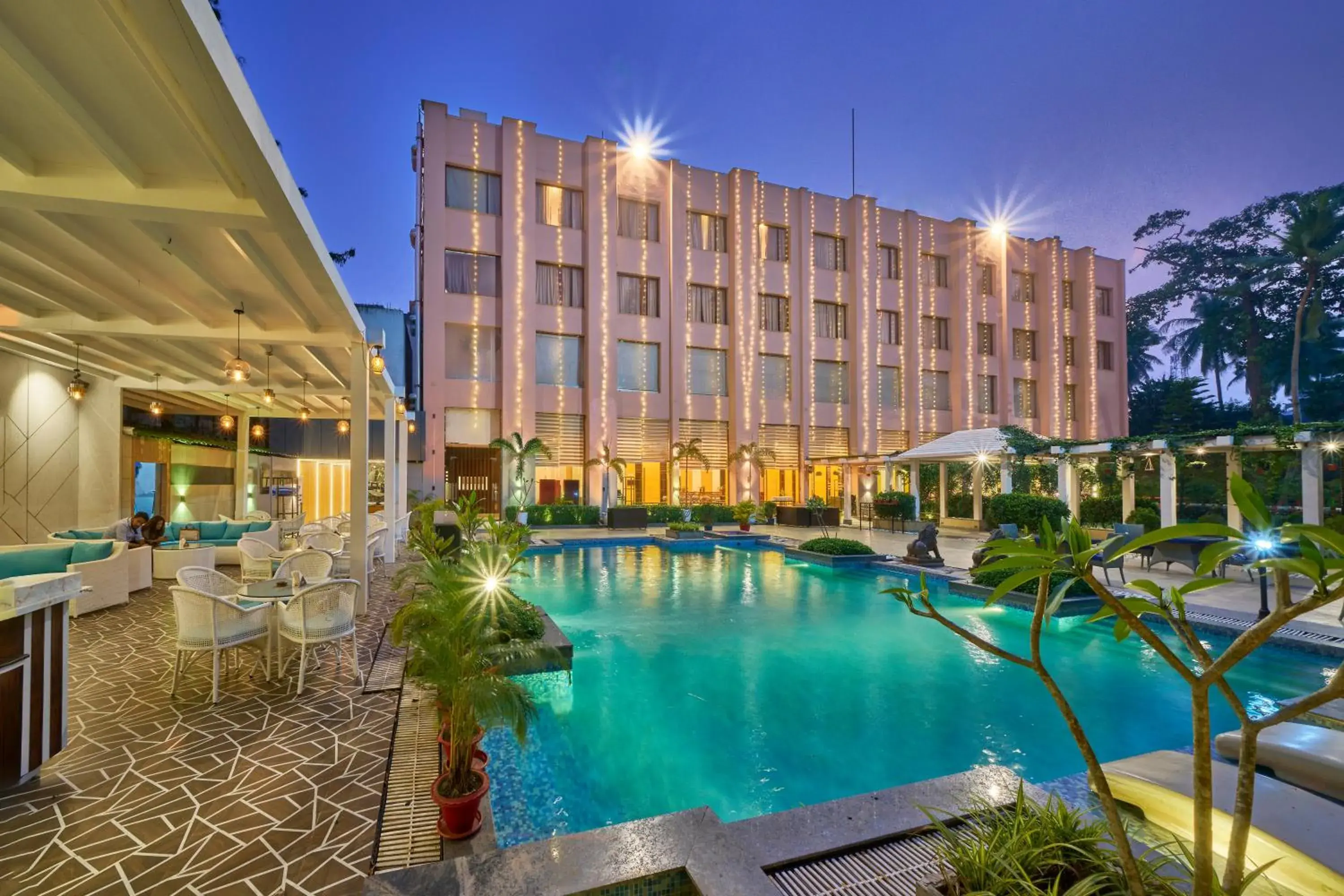 Property building, Swimming Pool in Hotel Hindusthan International, Bhubaneswar
