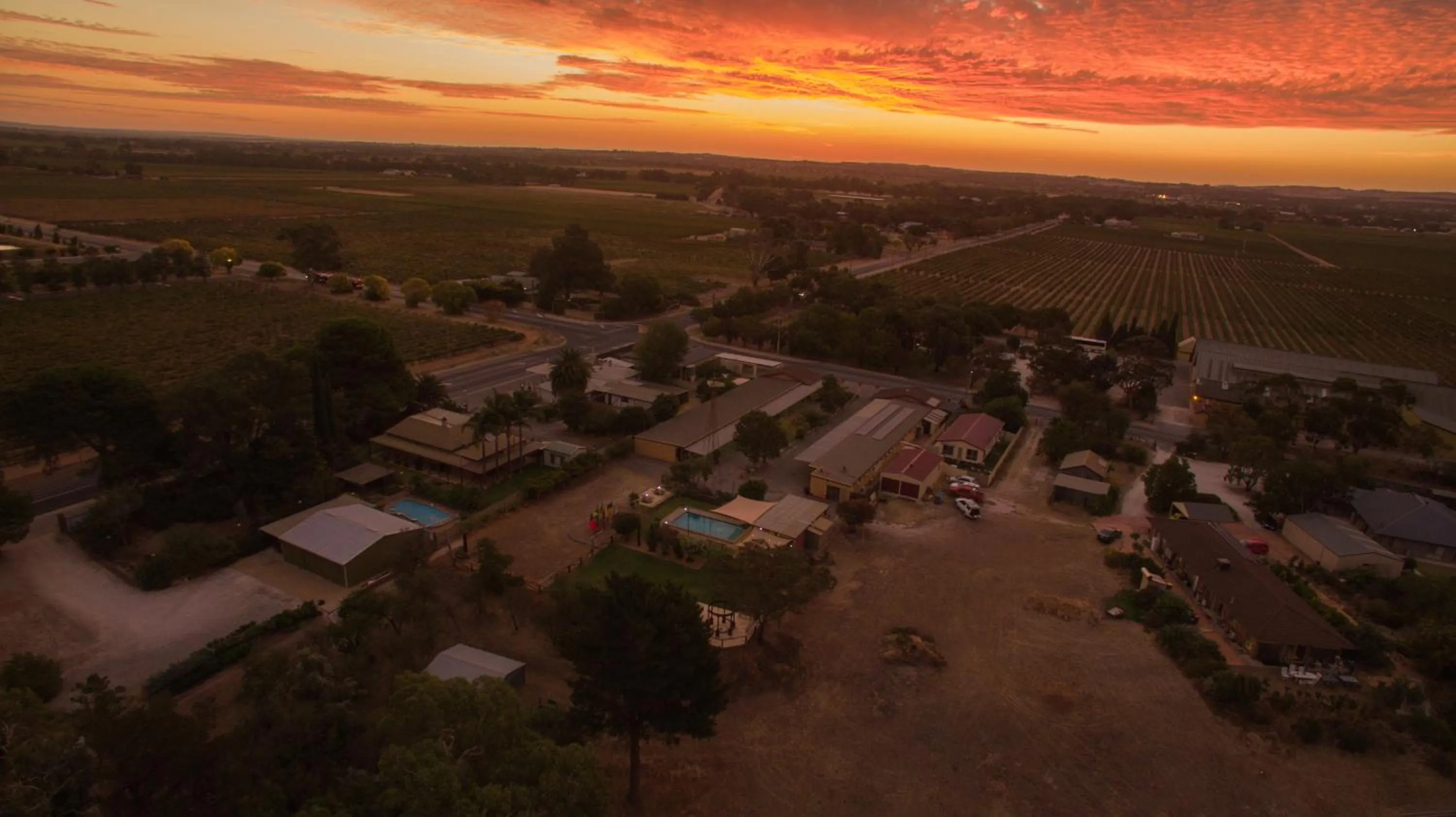 Bird's eye view in Angaston Vineyards Motel