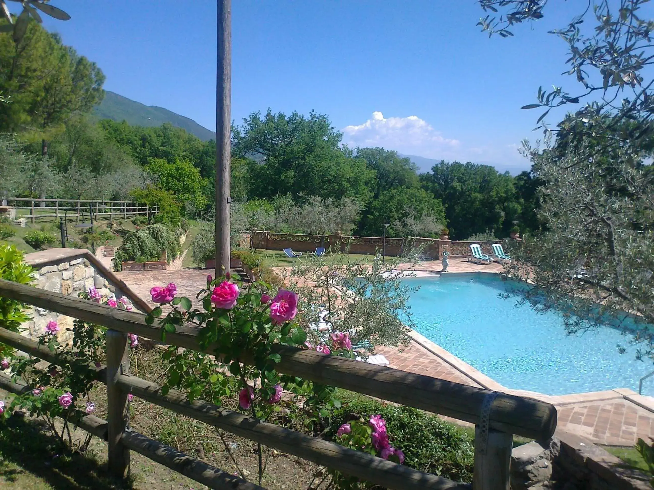 Garden, Pool View in Country House Tre Esse