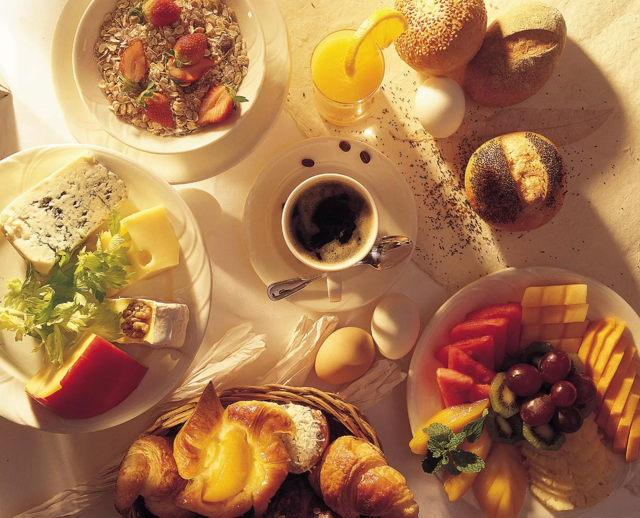 Continental breakfast in Kowloon Shangri-La, Hong Kong