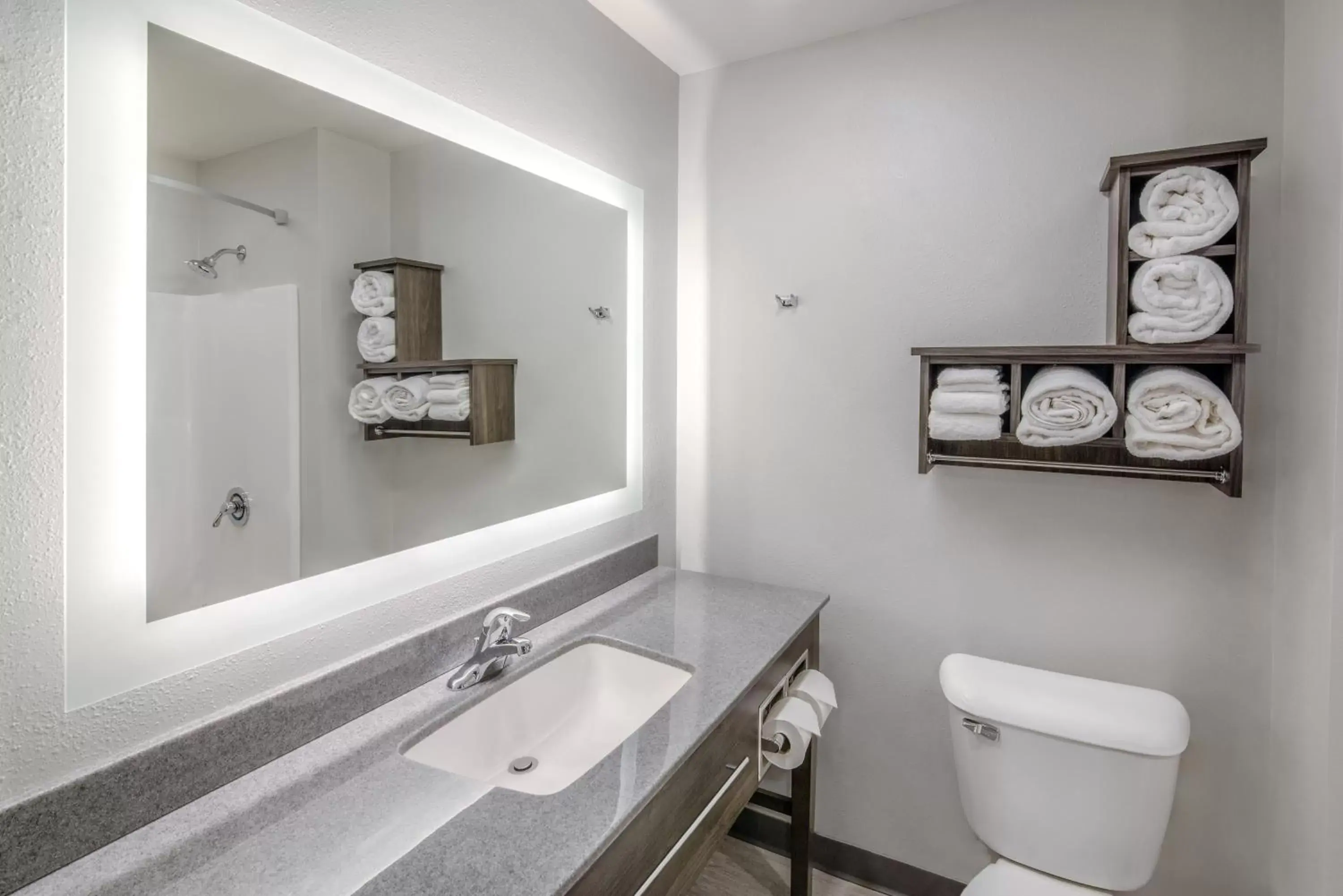 Shower, Bathroom in My Place Hotel-Jacksonville-Camp Lejune, NC