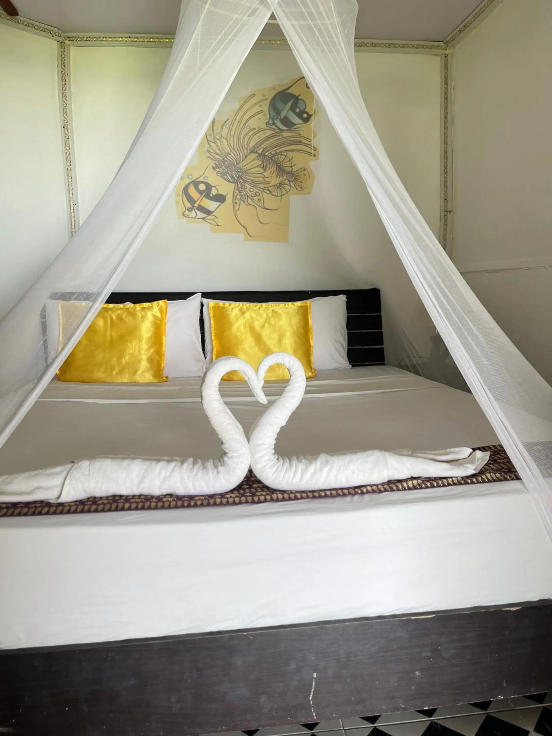 Bed in Klong Jark Bungalow (SHA Certified)