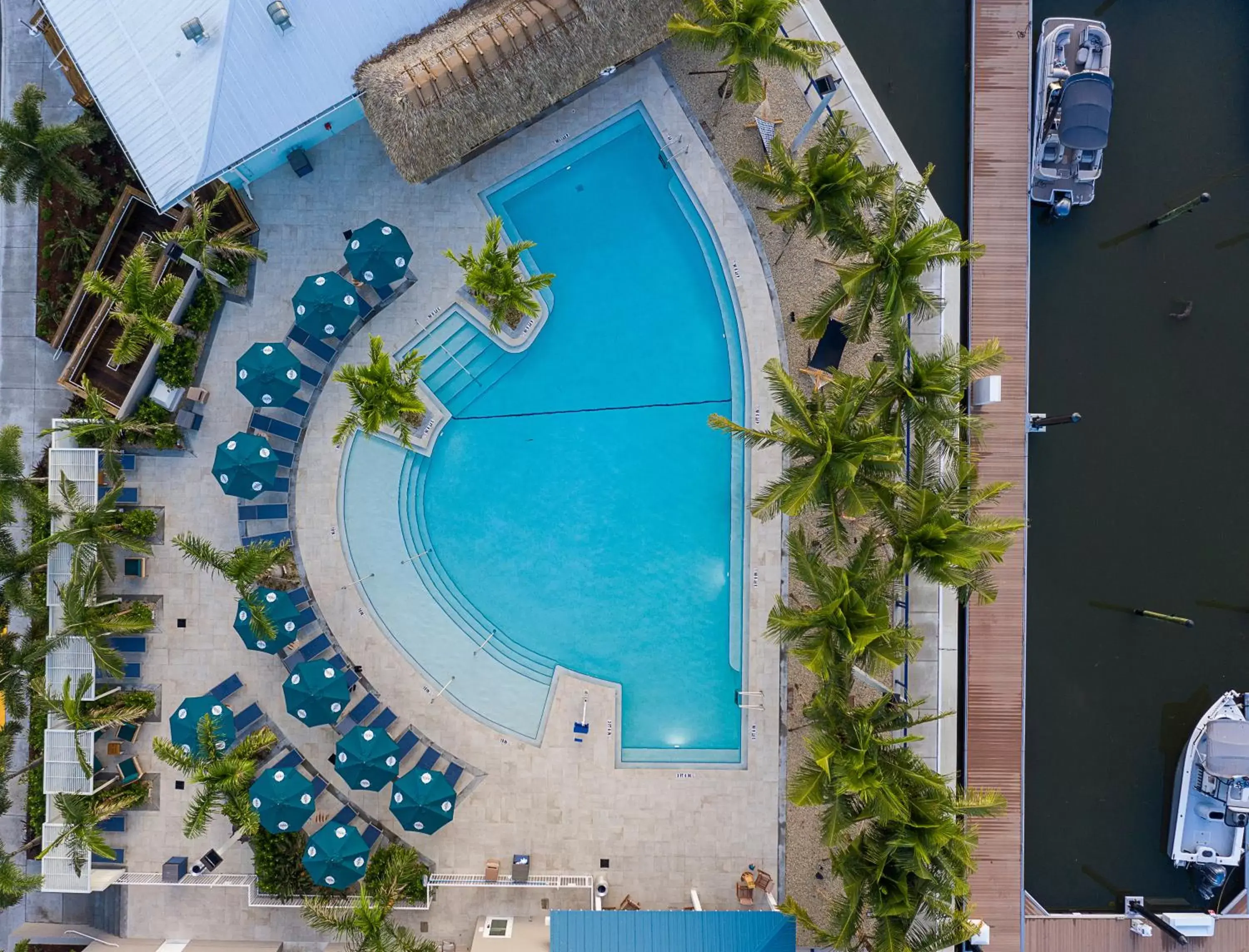 Bird's eye view, Pool View in Compass Hotel by Margaritaville Anna Maria Sound