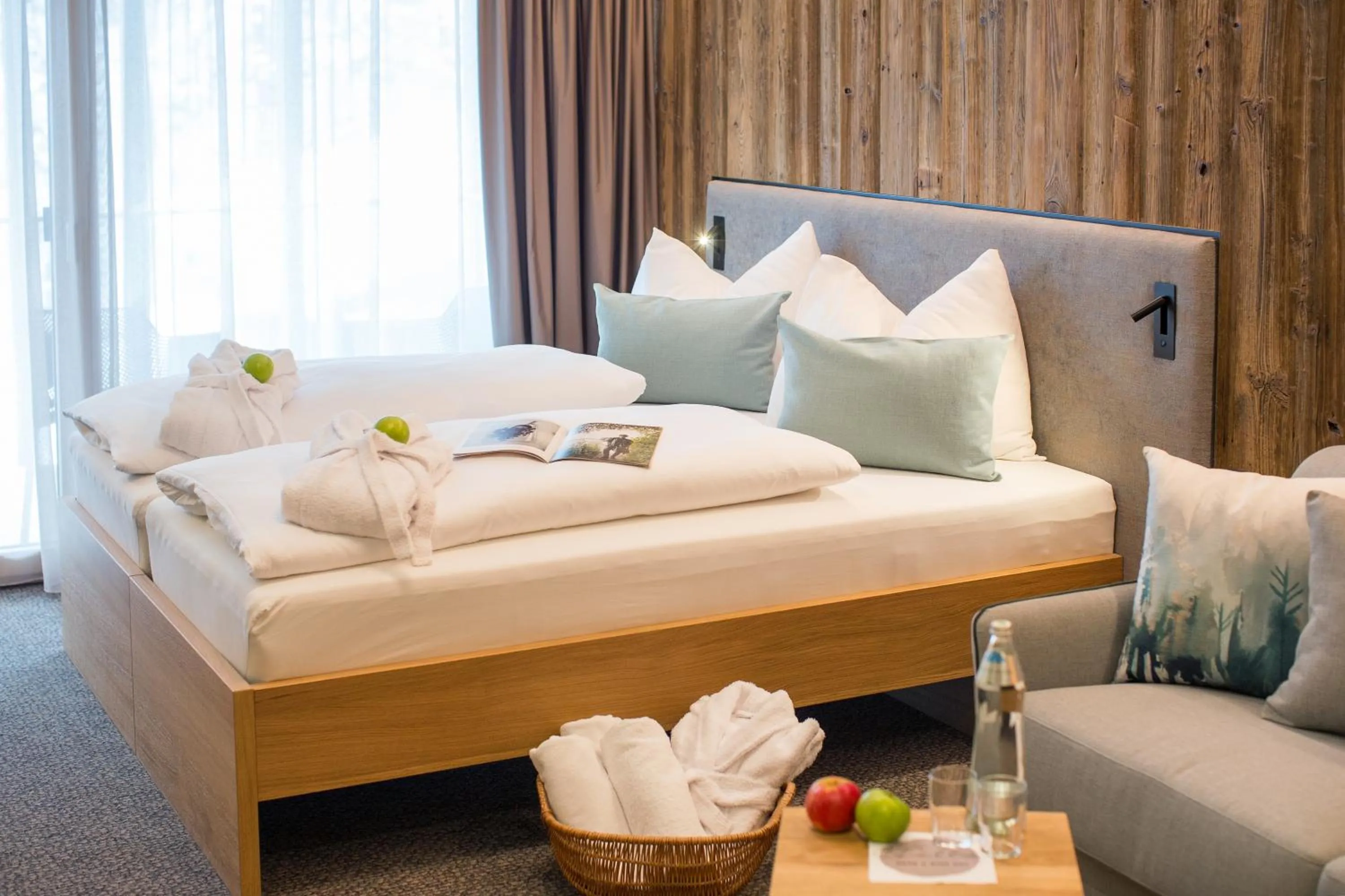 Decorative detail, Bed in Hotel Der Waldhof