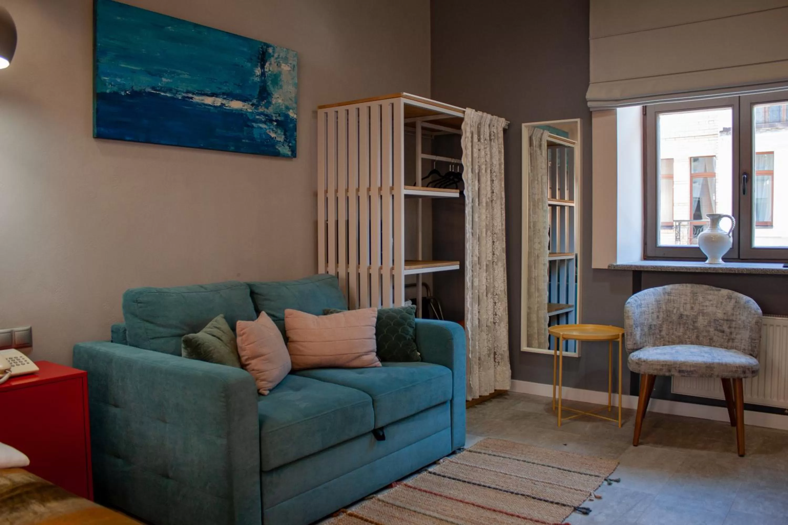 Seating area in MaNNa Boutique Hotel