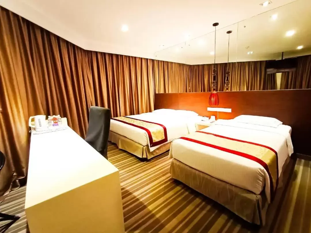 Bedroom, Bed in Hotel Capital Kota Kinabalu