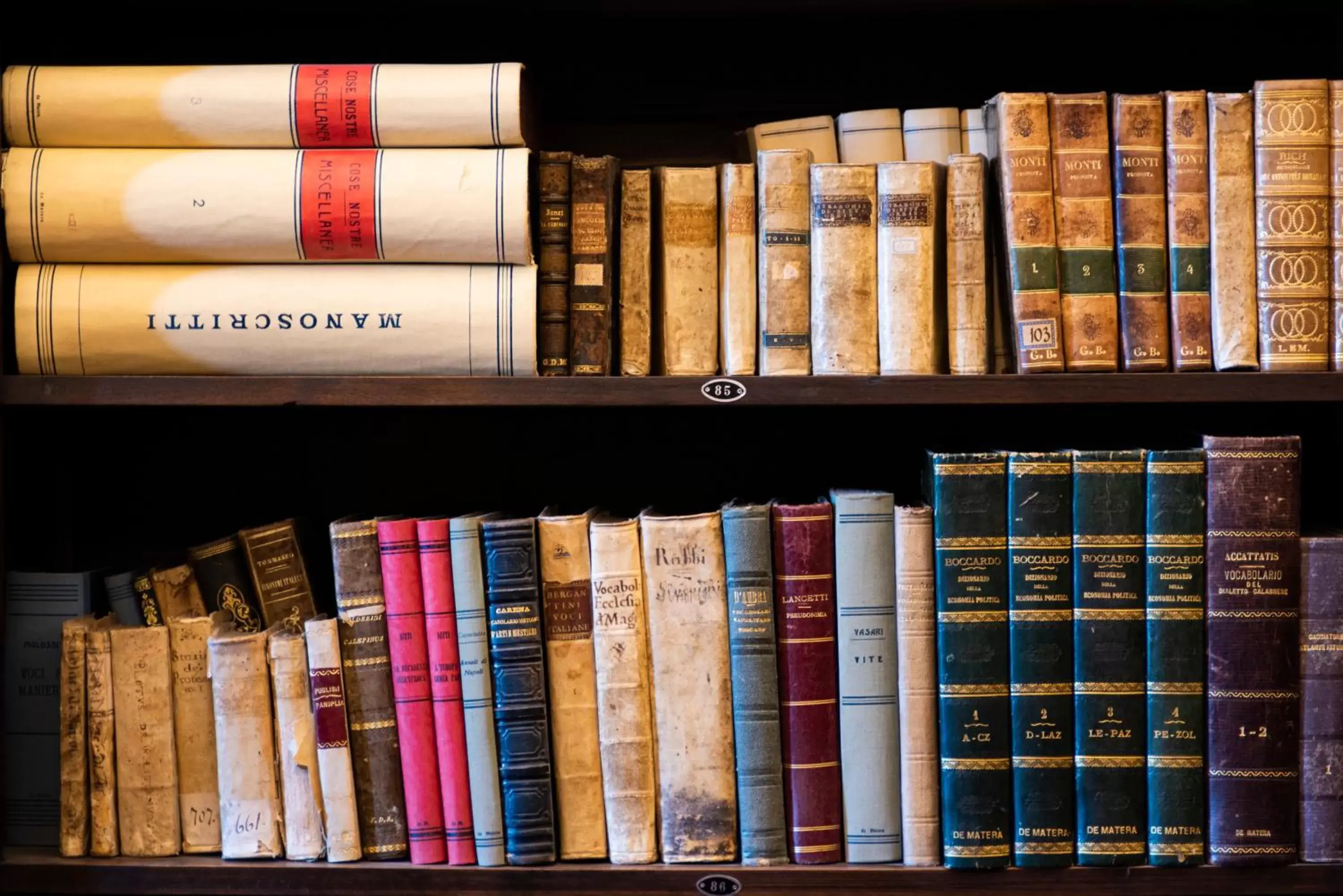 Library in Dimora de Matera Luxury Suites