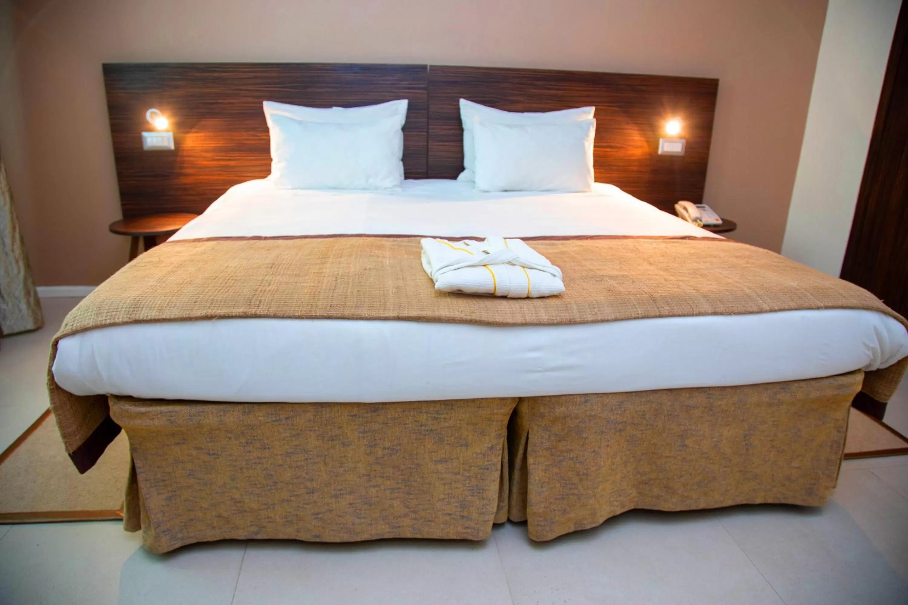 Bed in Hotel La Villette