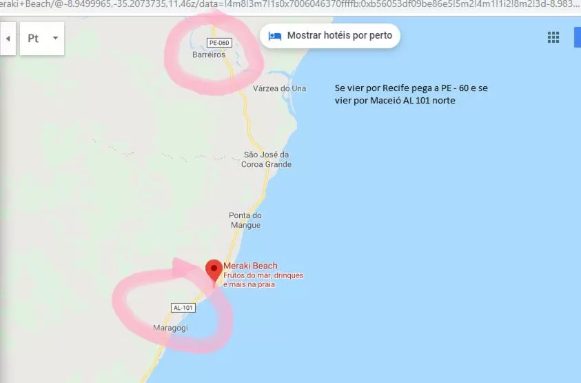 Off site, Bird's-eye View in Pousada Meraki Beach