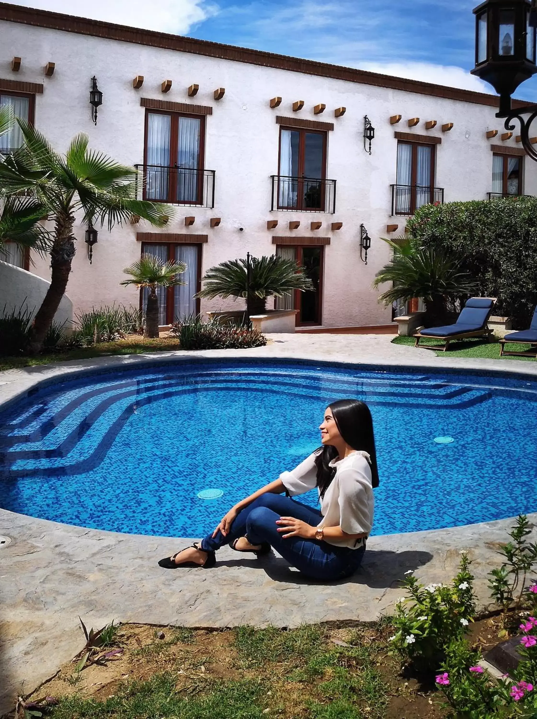 Patio, Swimming Pool in Seven Crown La Paz Centro Historico