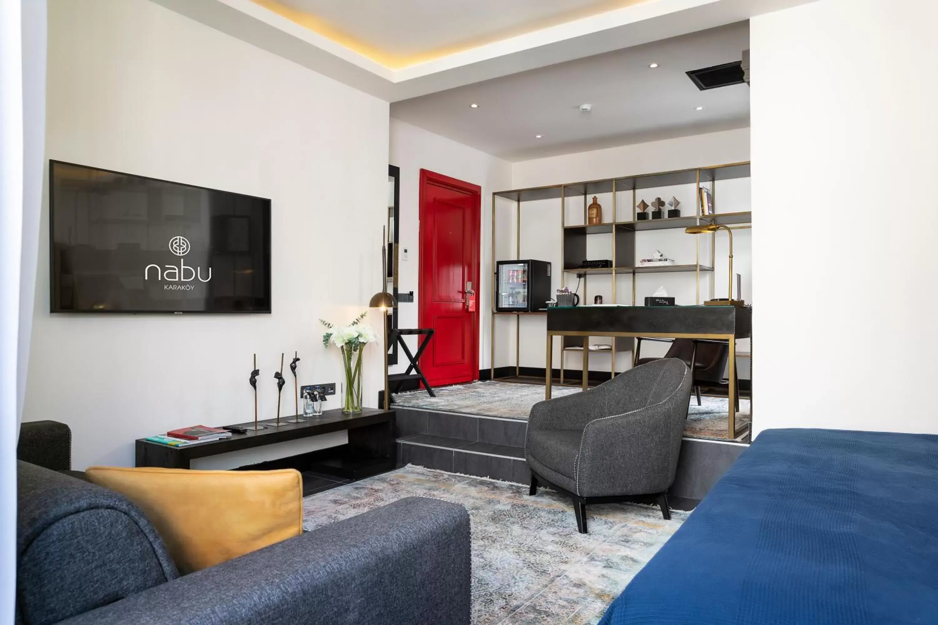 TV and multimedia, Seating Area in Nabu Hotel Karaköy