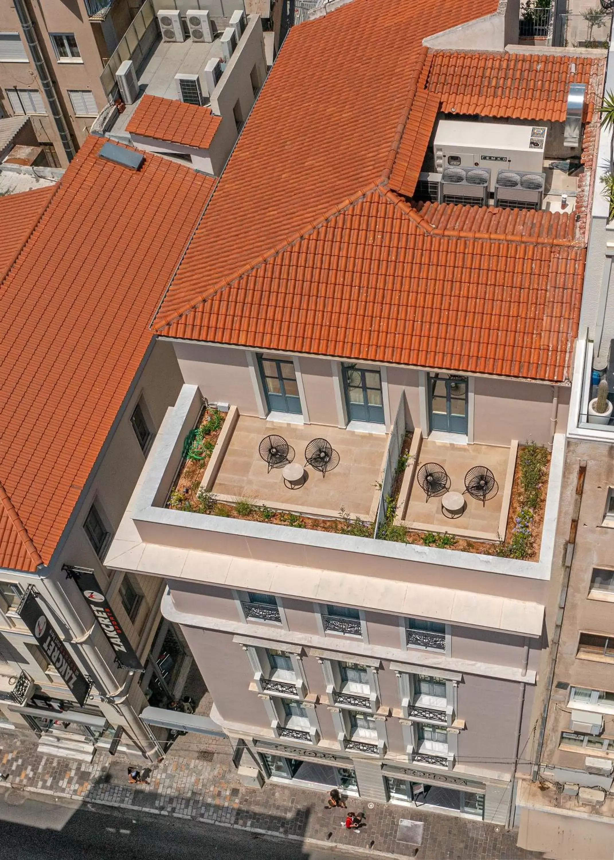 Property building, Bird's-eye View in Hellenic Vibes Smart Hotel