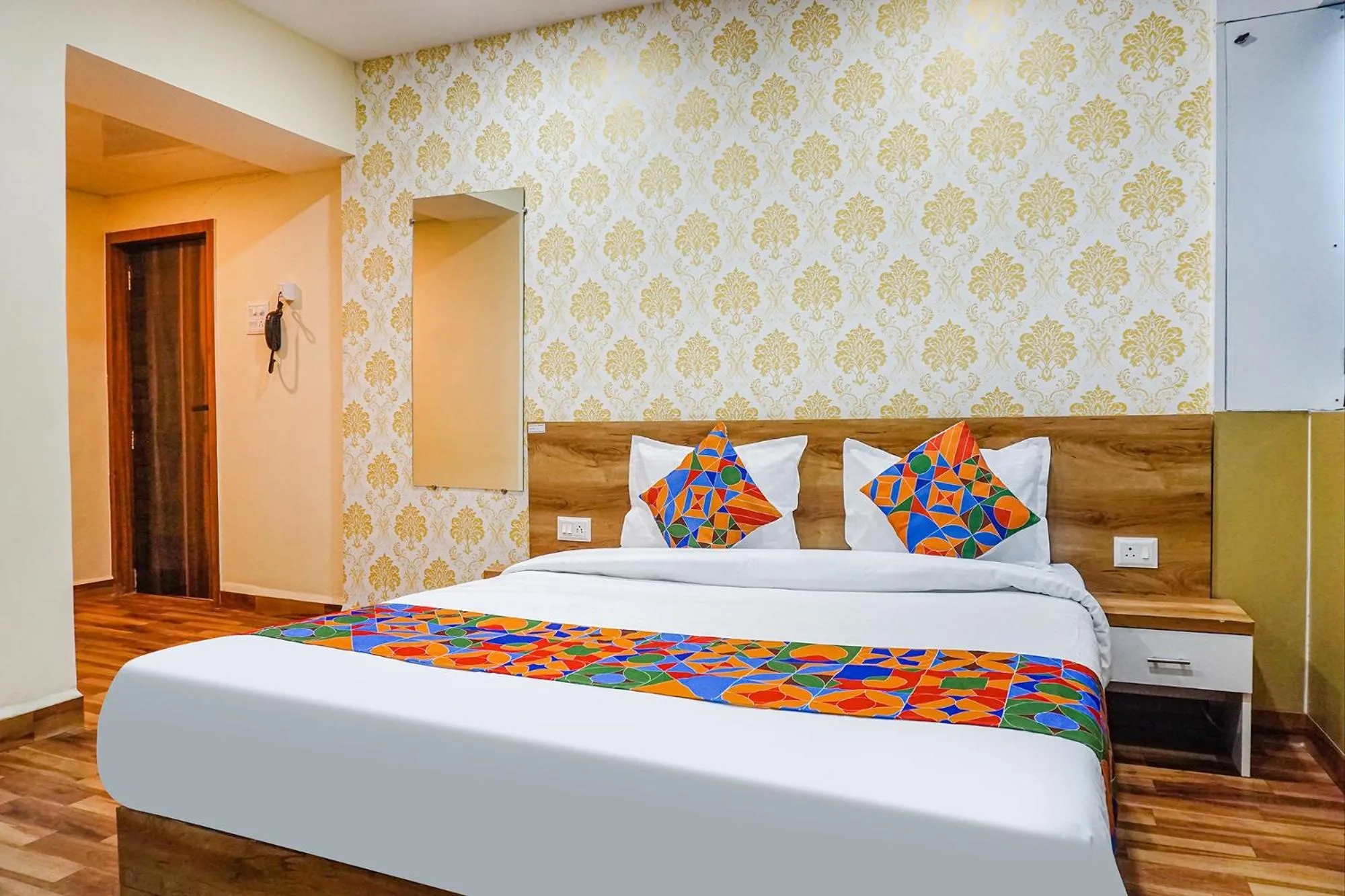 Bedroom, Bed in FabHotel Tan Square - Nr Eon IT Park