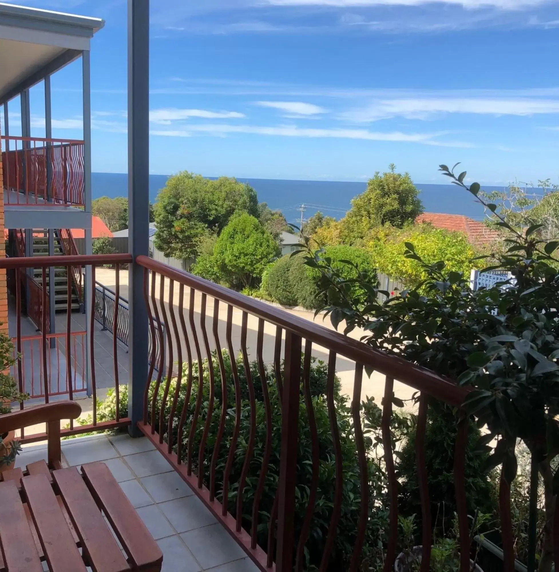 Balcony/Terrace, Sea View in Heritage House Motel & Units