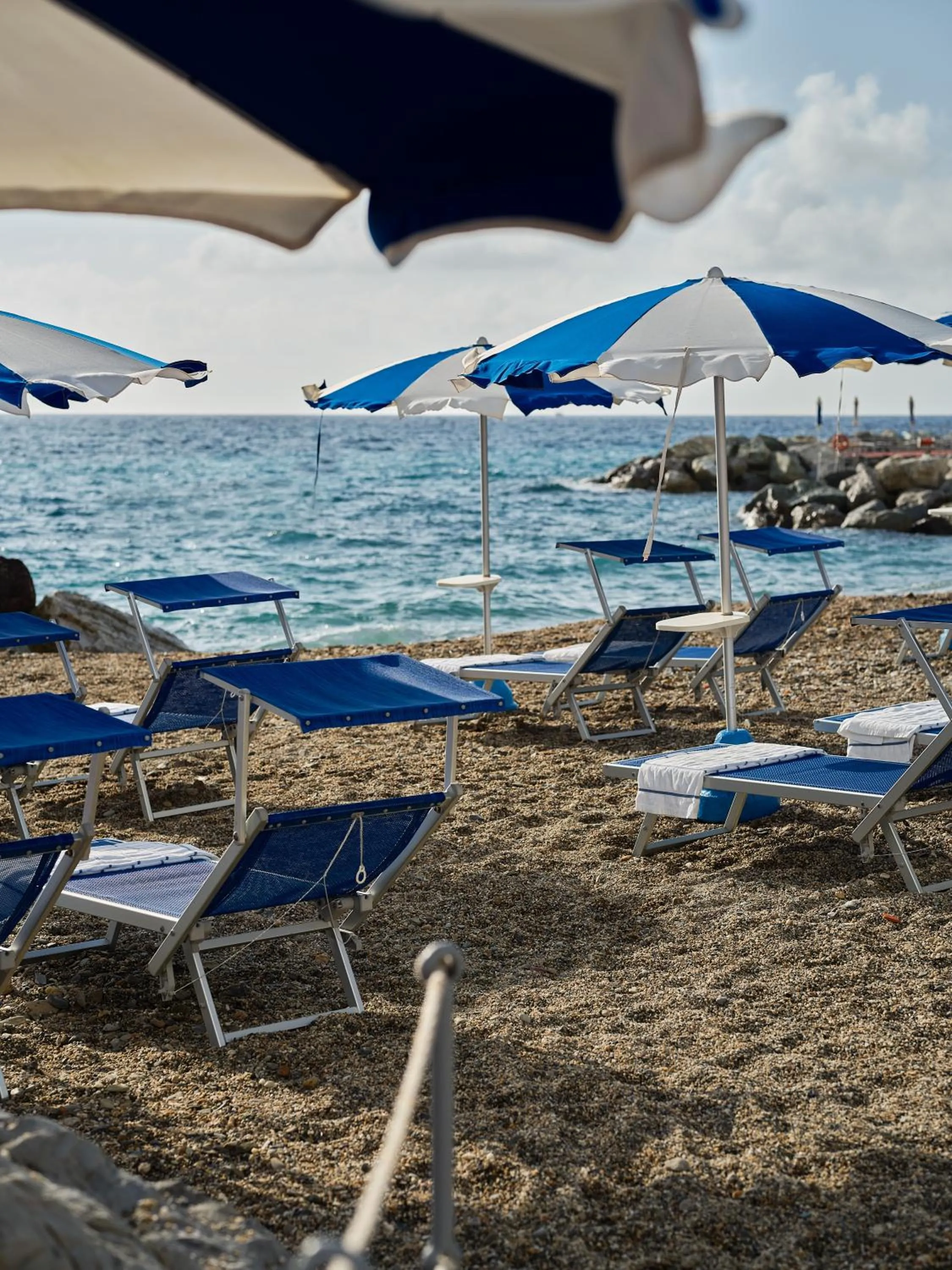 Beach in Grand Hotel Miramare