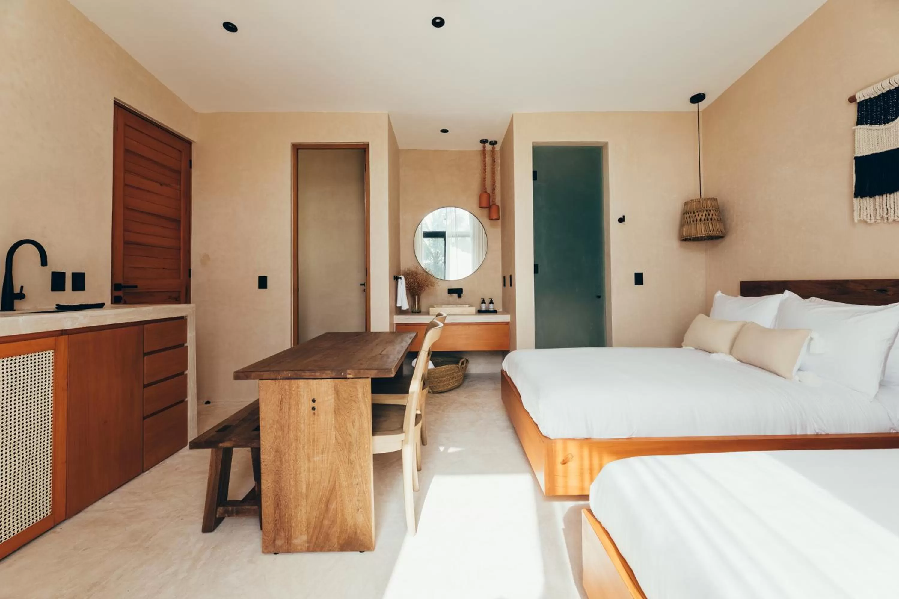 Bed in Cucu Hotel El Cuyo