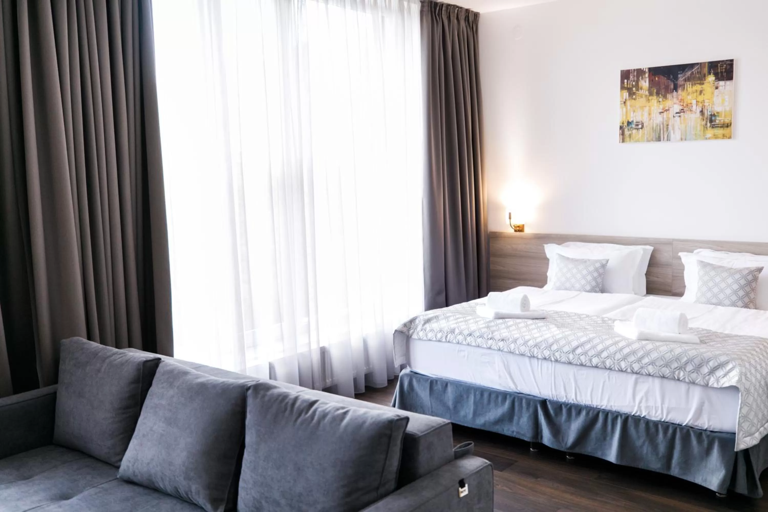 Bed in Hotel Antonio